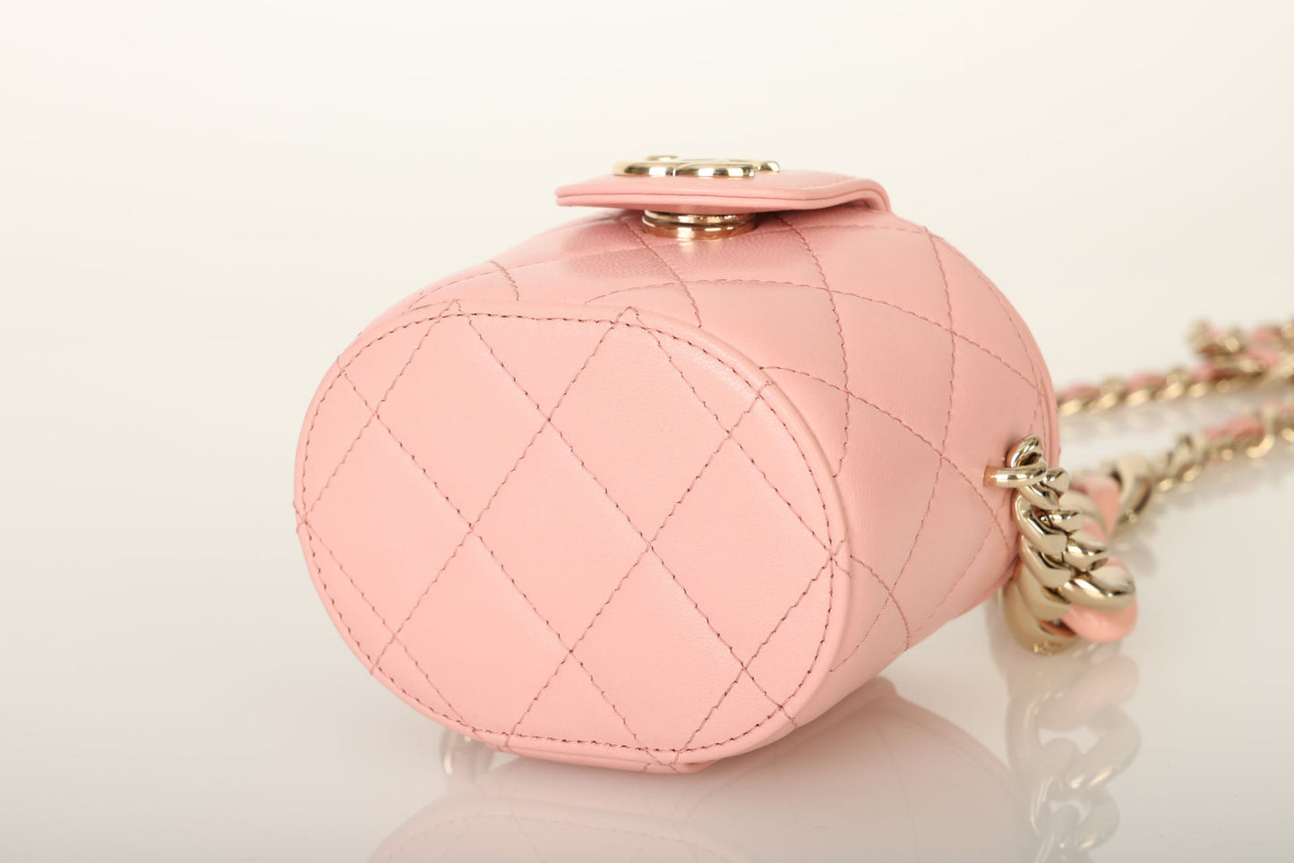 Chanel 2021 Lambskin Mini Chain Vanity