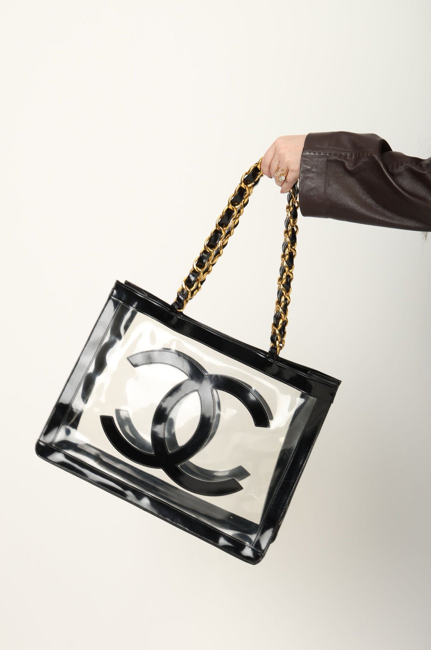 Chanel 1994 Transparent Chunky Chain Tote