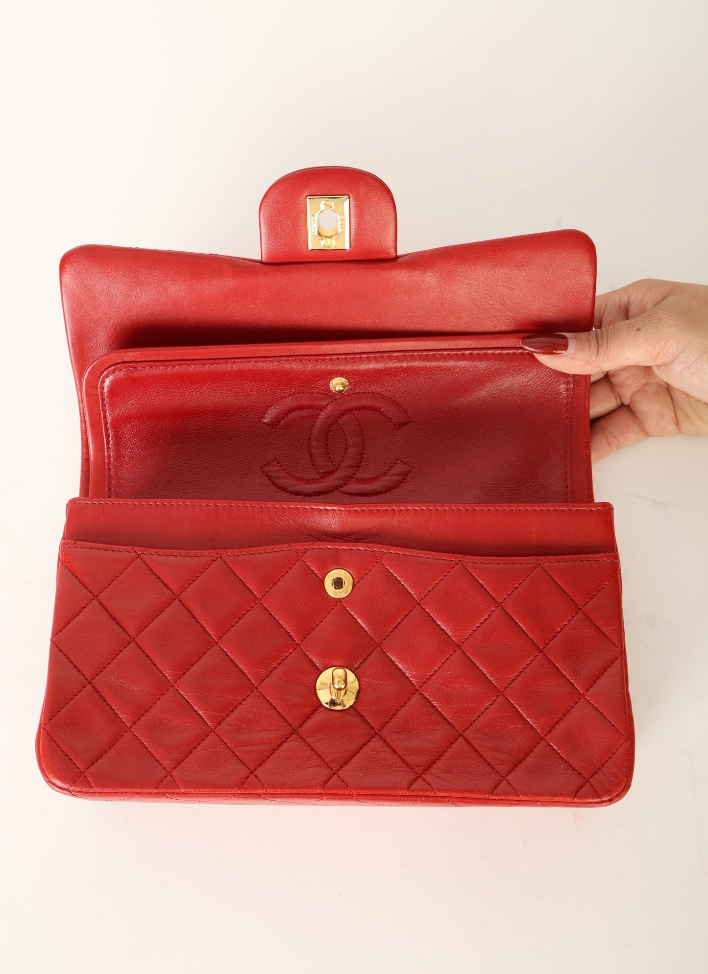 Chanel 1989 Lambskin Small Double Flap