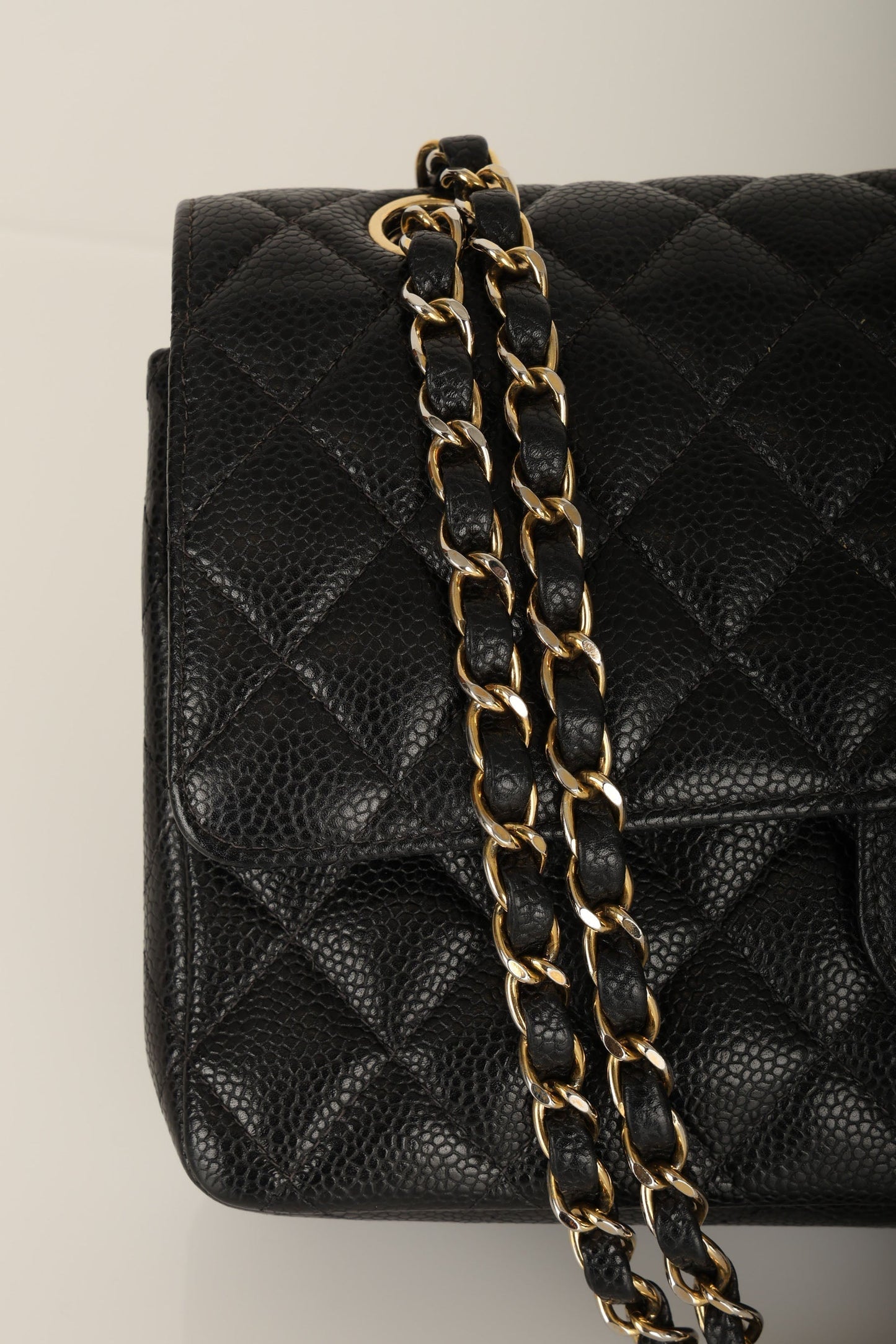 Chanel 2004 Caviar Medium Double Flap