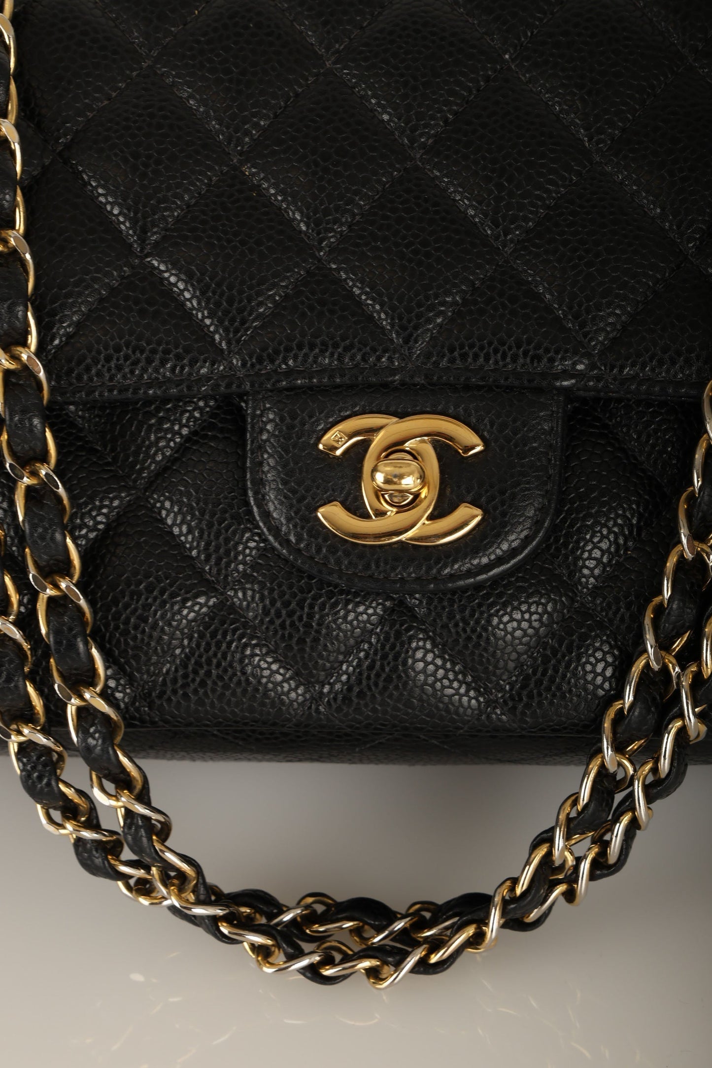 Chanel 2004 Caviar Medium Double Flap