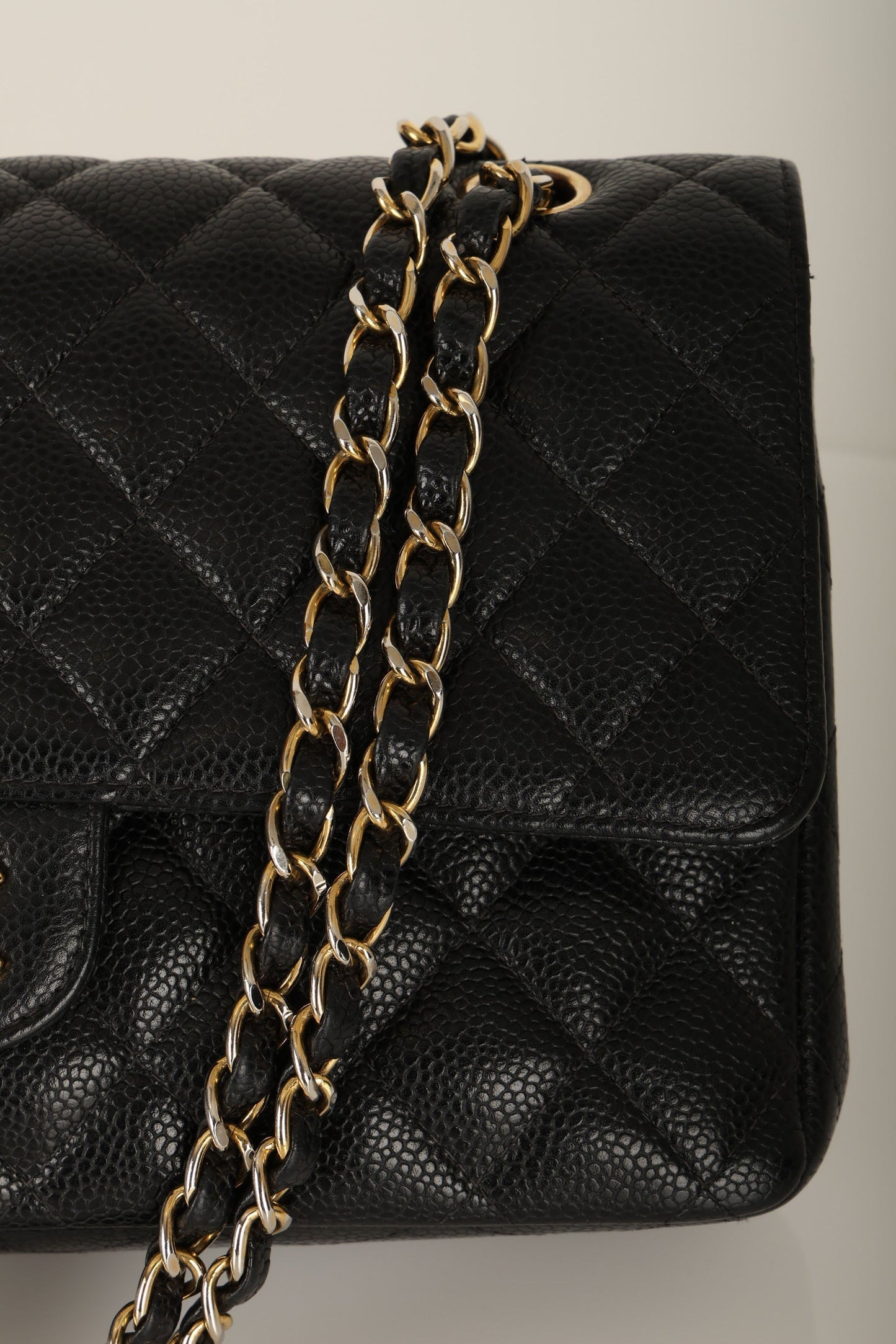 Chanel 2004 Caviar Medium Double Flap
