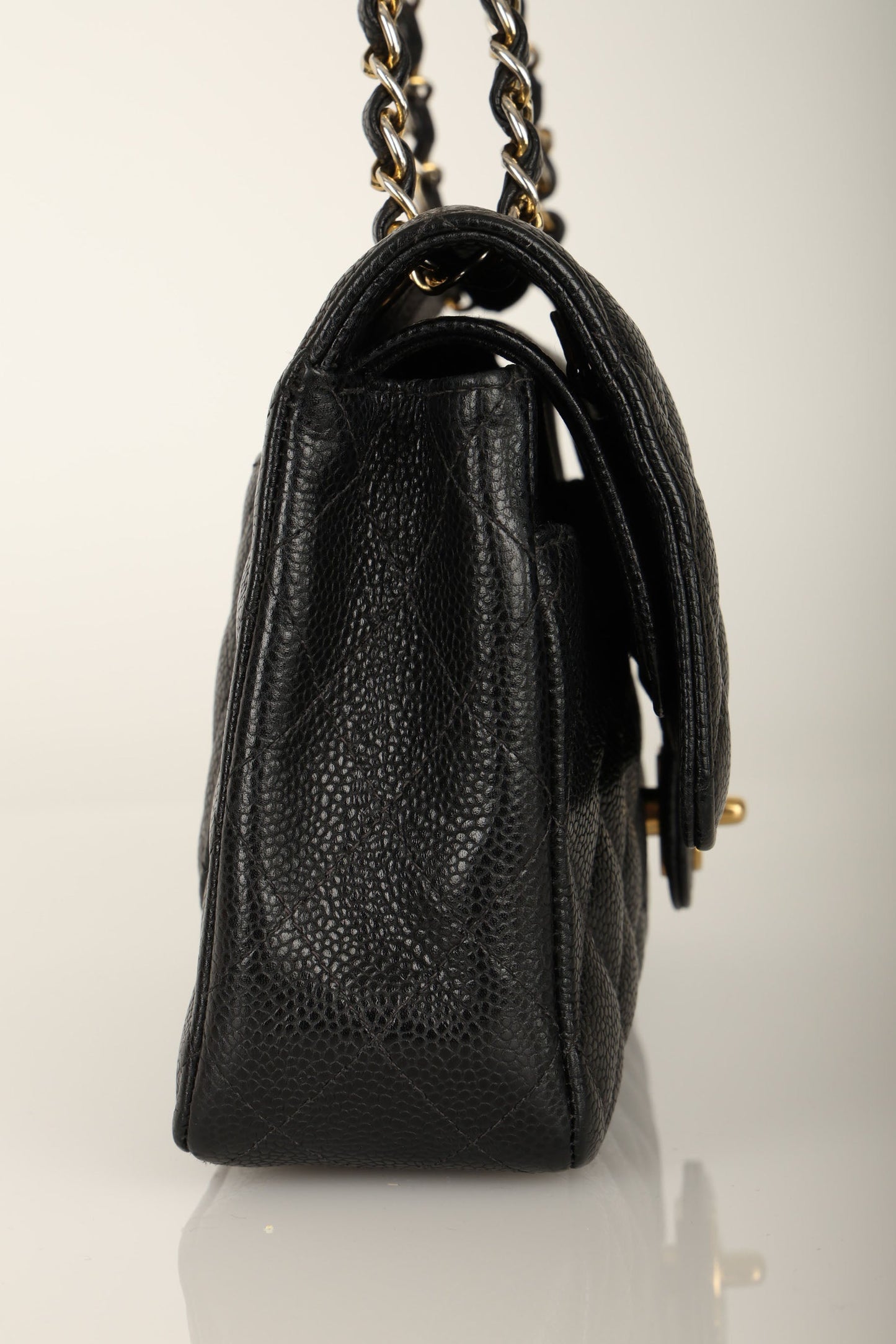 Chanel 2004 Caviar Medium Double Flap