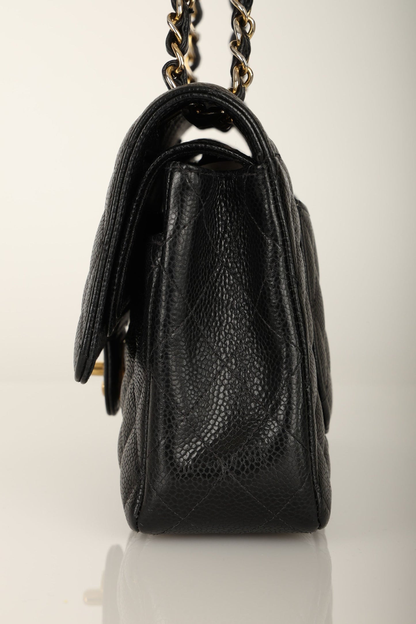 Chanel 2004 Caviar Medium Double Flap
