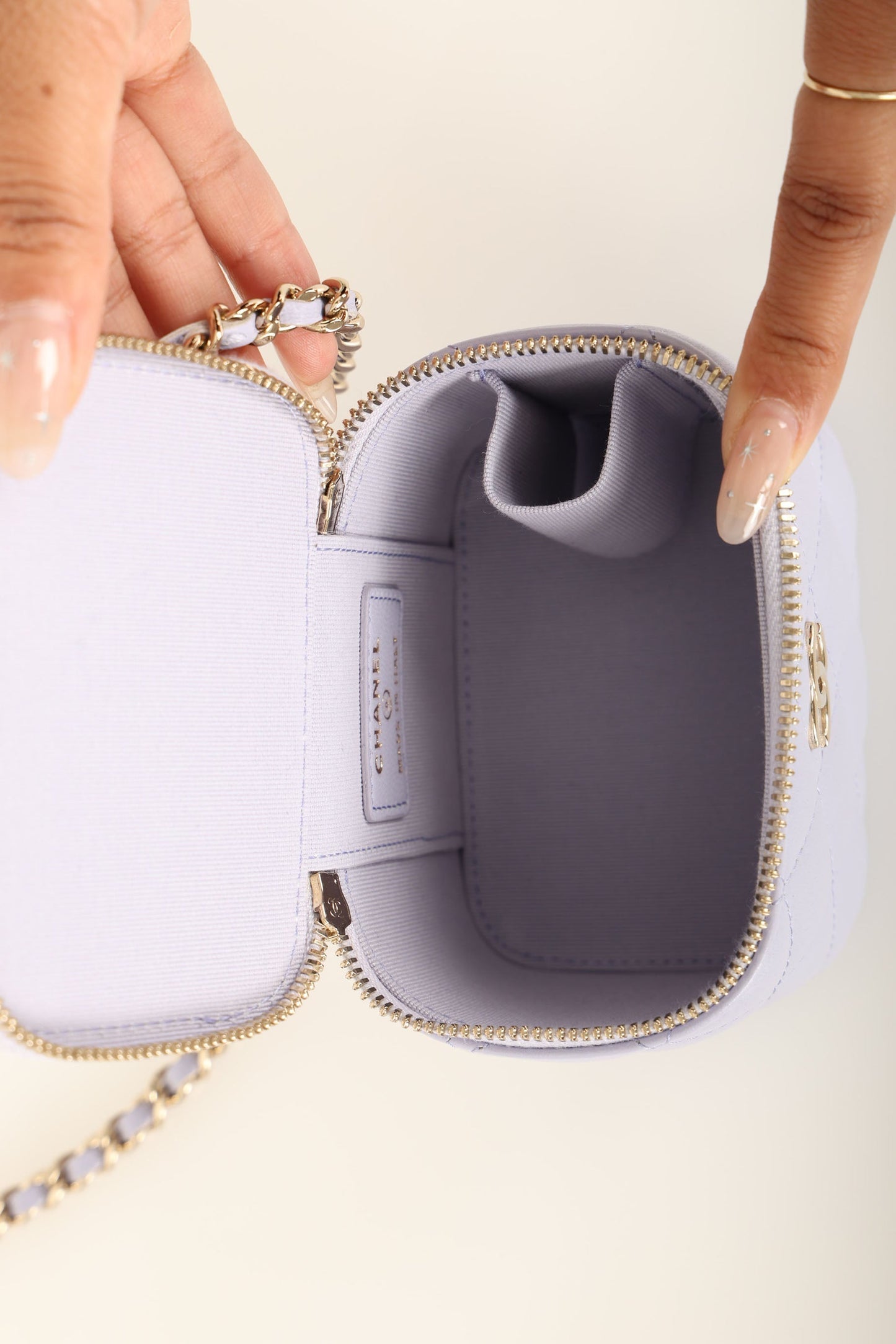 Chanel 2020 Lambskin Mini Top Handle Vanity