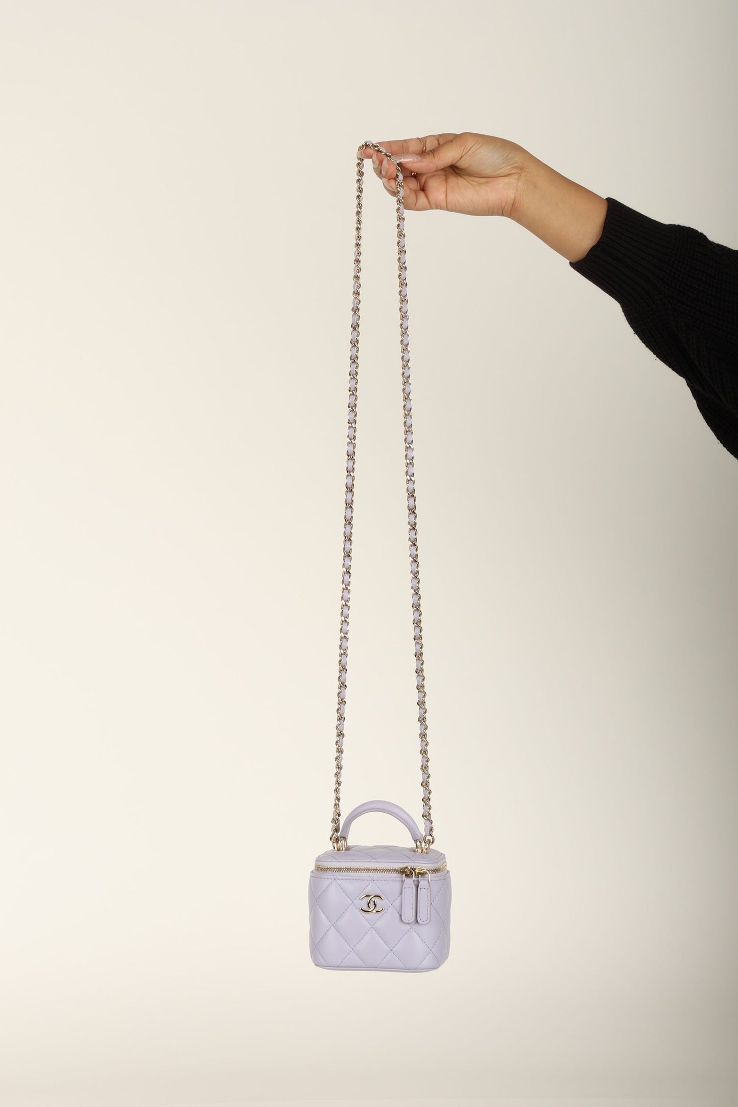 Chanel 2020 Lambskin Mini Top Handle Vanity