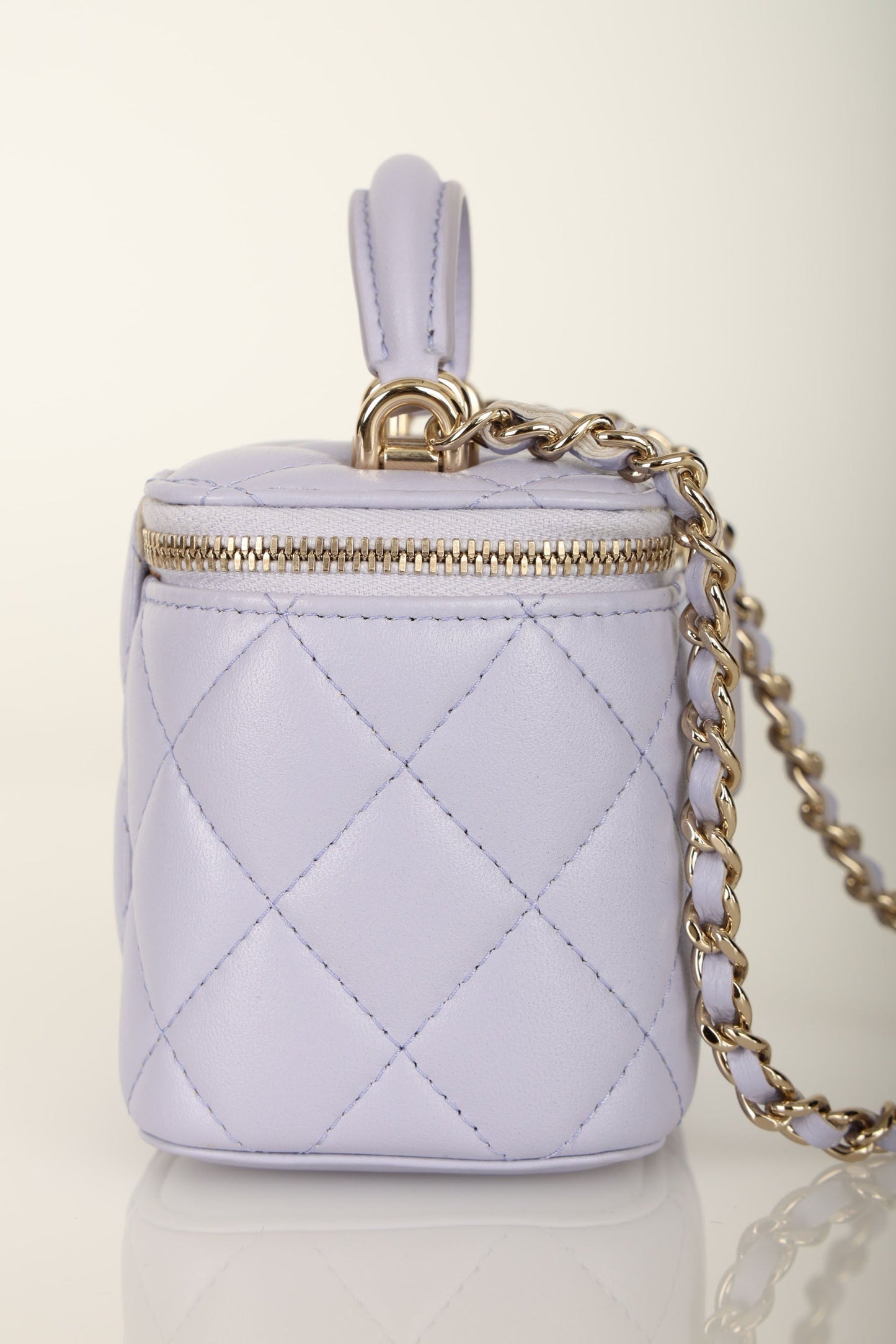 Chanel 2020 Lambskin Mini Top Handle Vanity