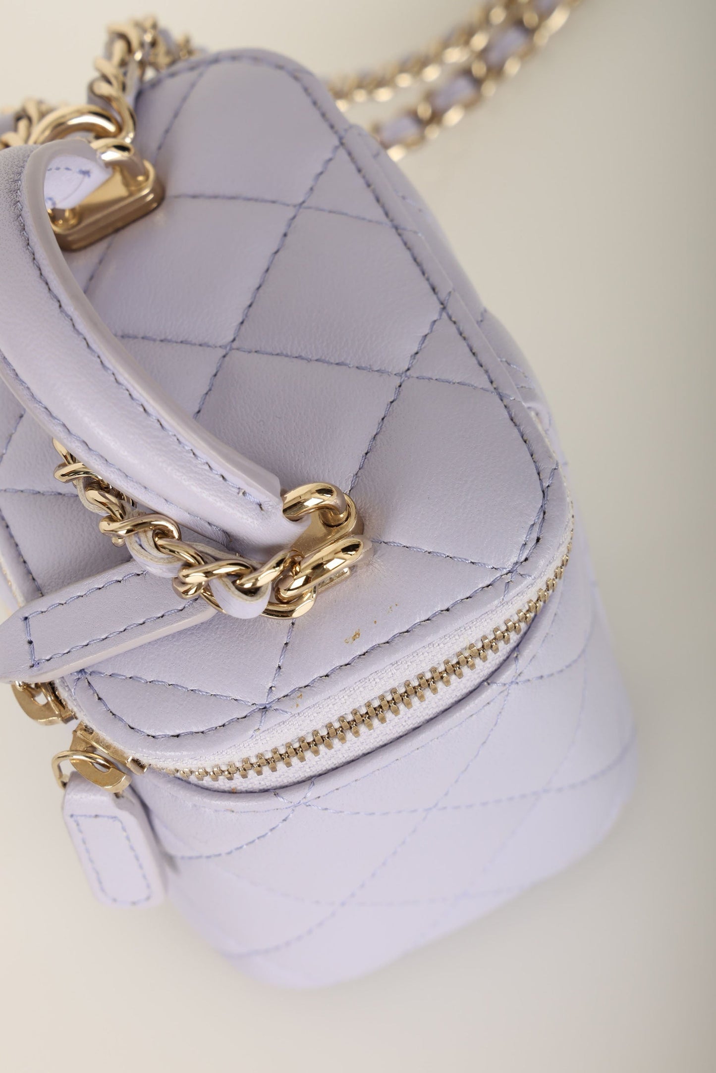 Chanel 2020 Lambskin Mini Top Handle Vanity