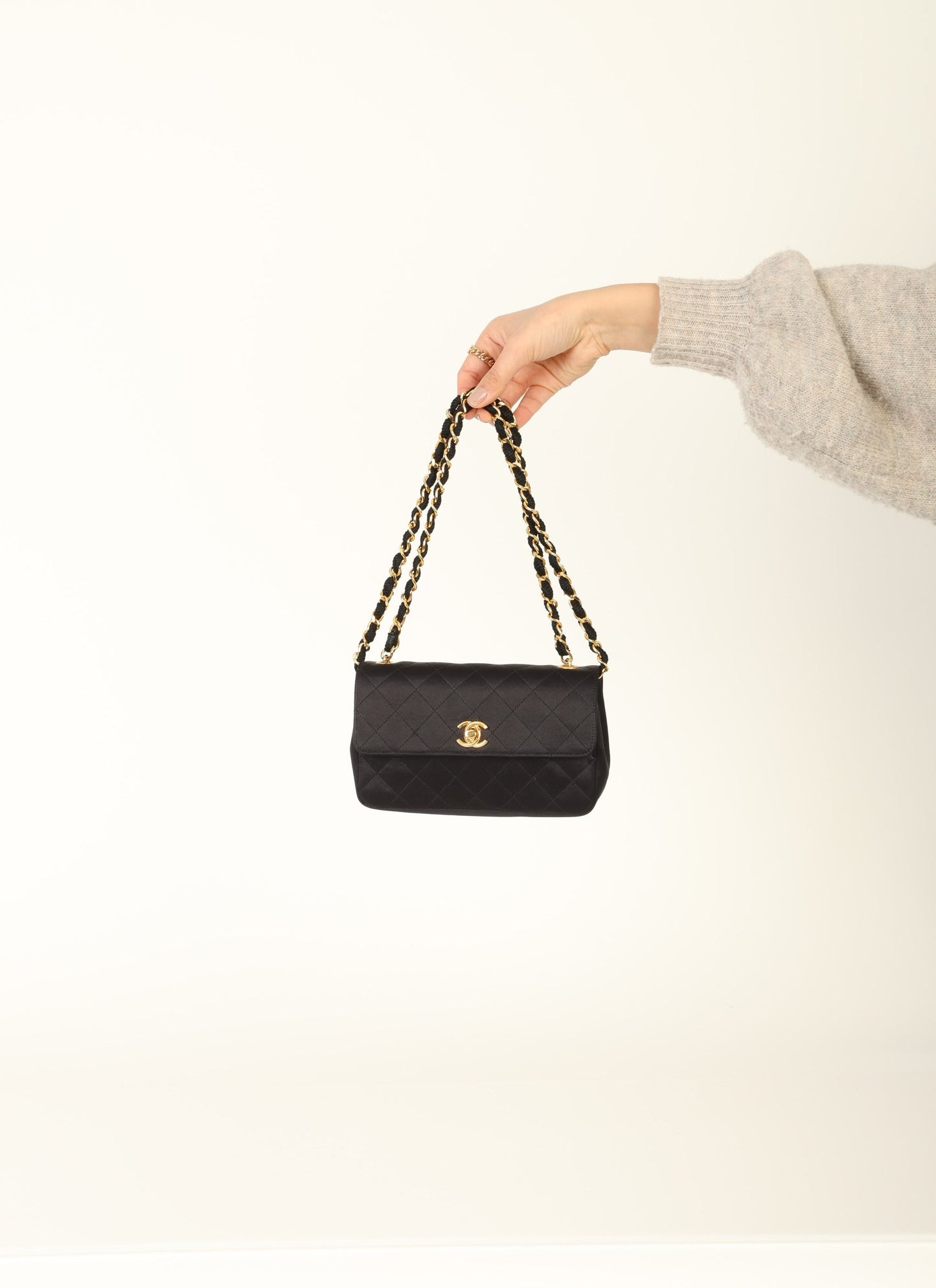 Chanel 1996 Satin Mini Rectangle Flap