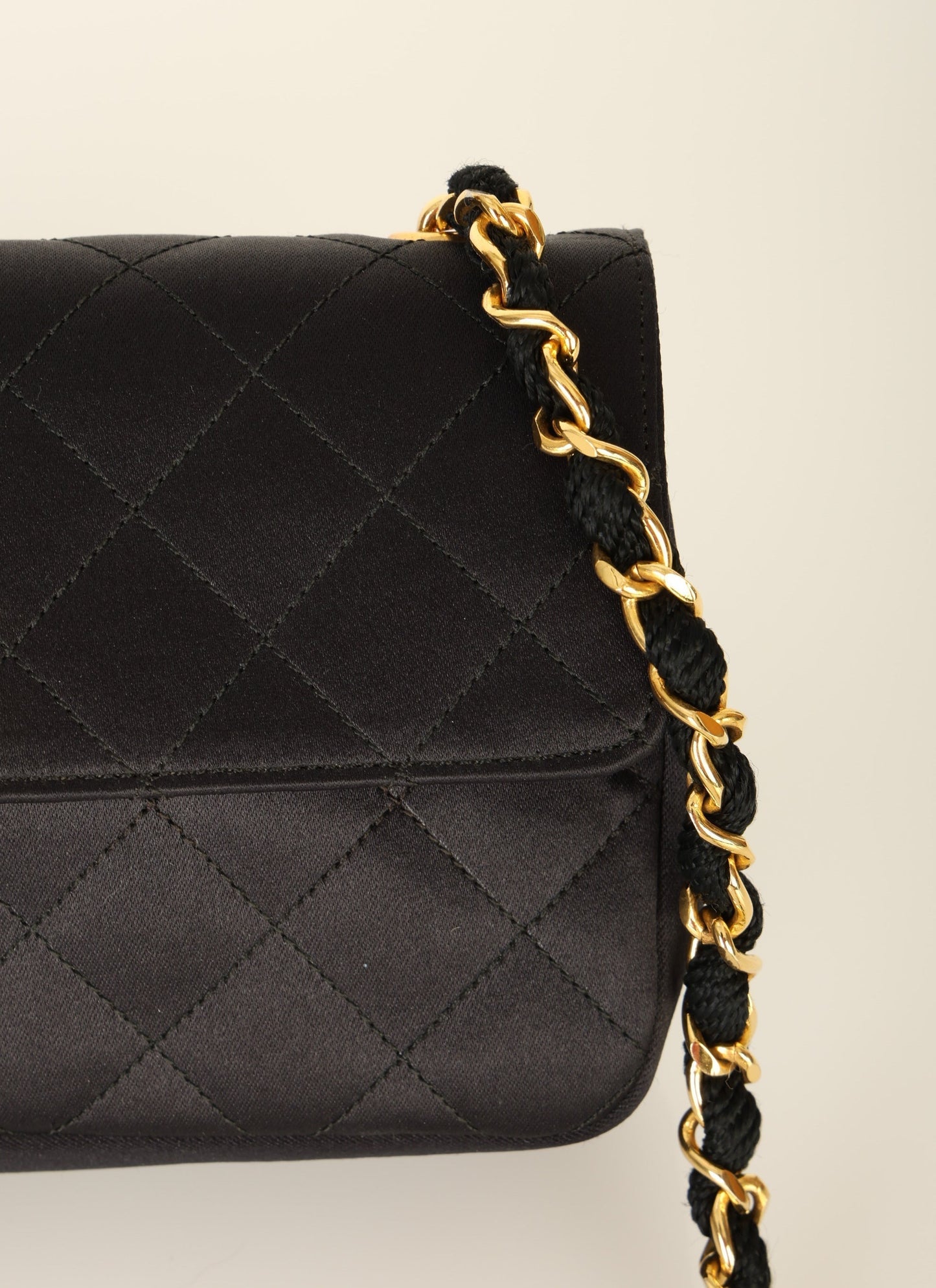Chanel 1996 Satin Mini Rectangle Flap