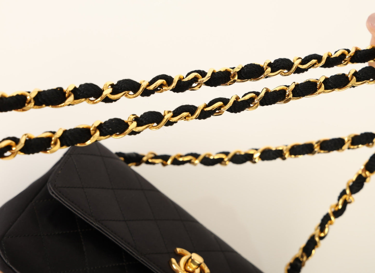 Chanel 1996 Satin Mini Rectangle Flap