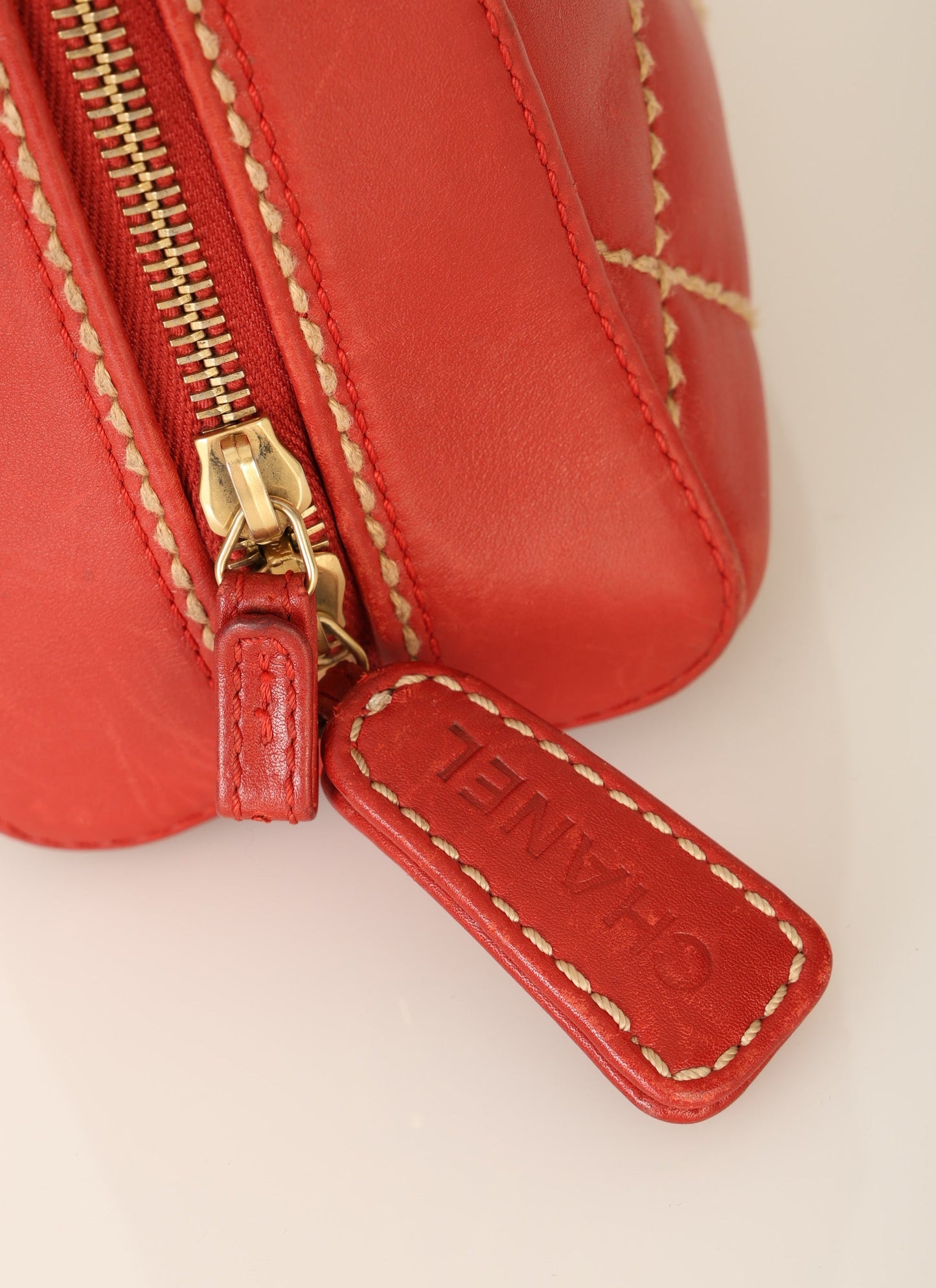 Chanel Calfskin Wild Stich Bowler Bag