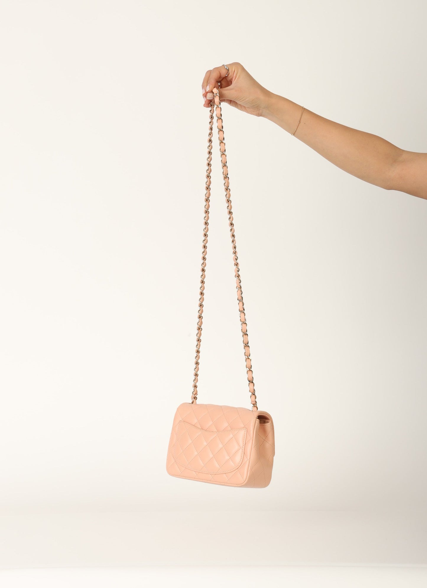 Chanel 2021 Lambskin Mini Square Flap