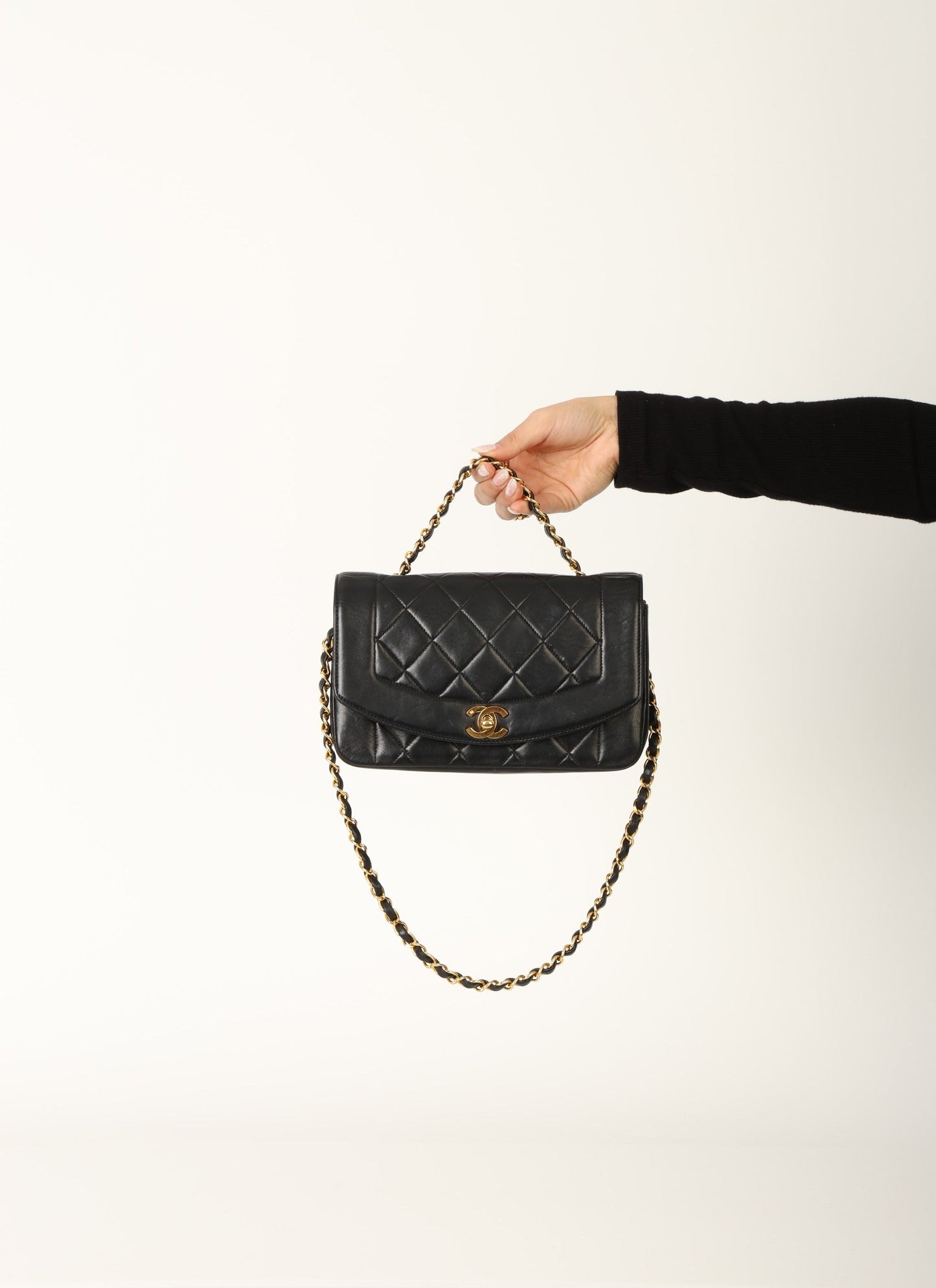 Chanel 1991 Lambskin Diana Flap Bag