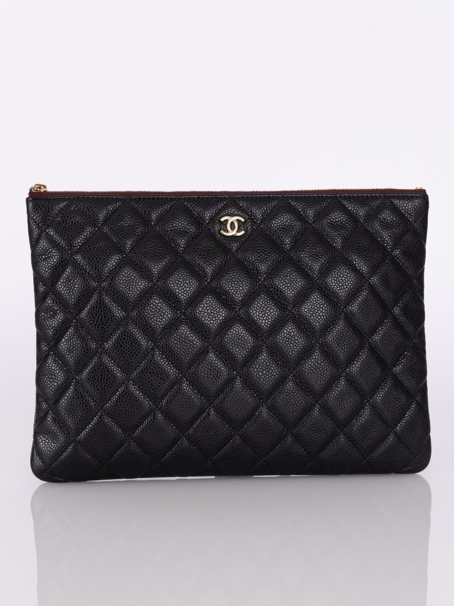 Chanel 2018 Caviar Small Zip Pouch