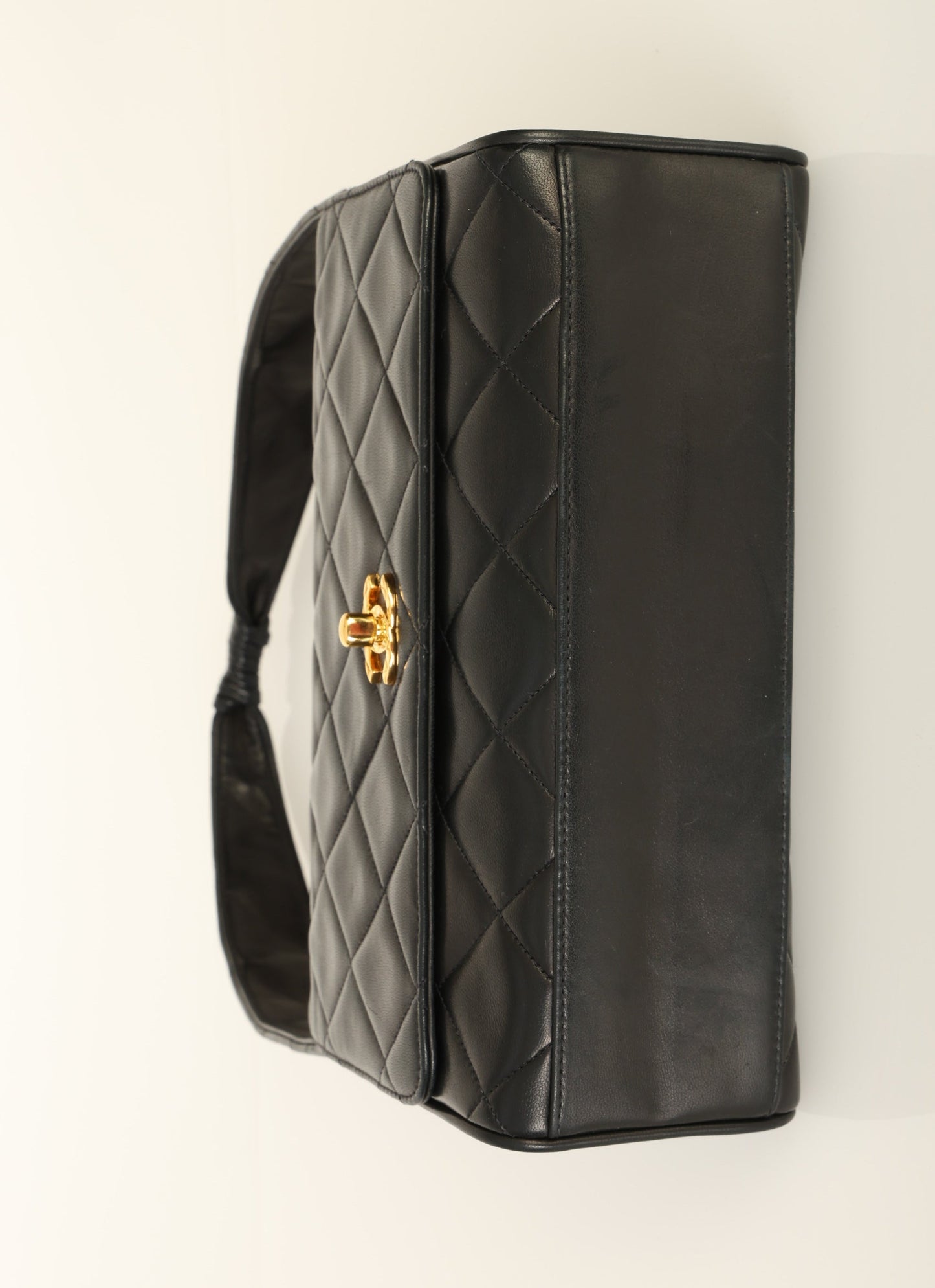 Chanel 1991 Lambskin Coco Crush Shoulder Bag