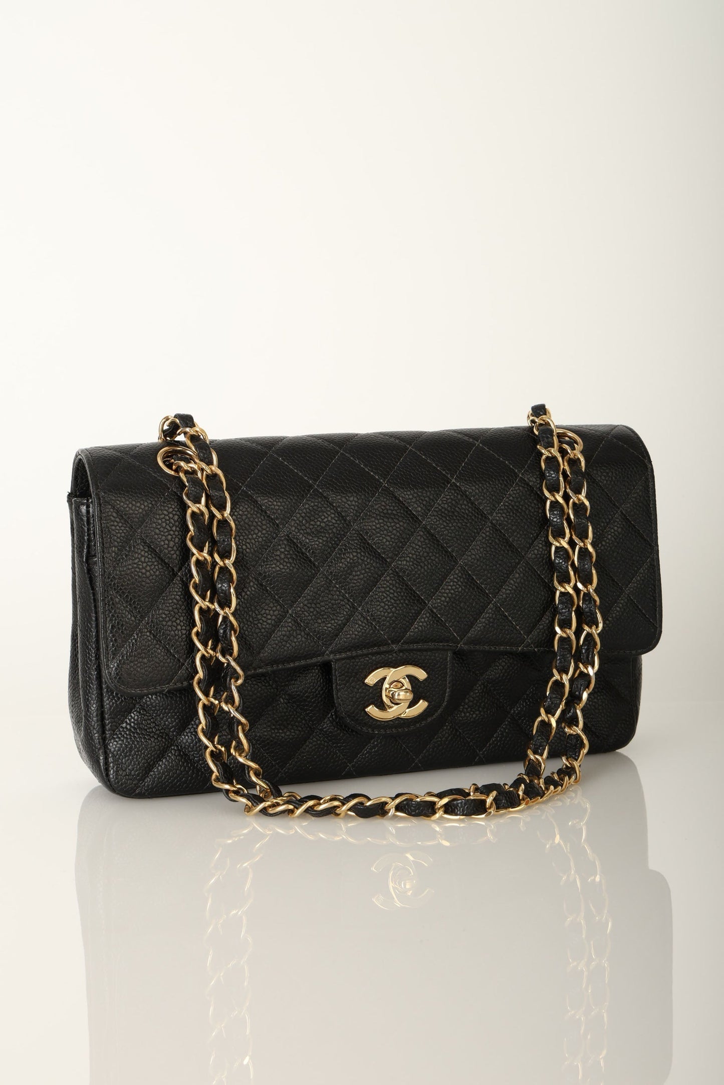 Chanel 2003 Caviar Medium Double Flap