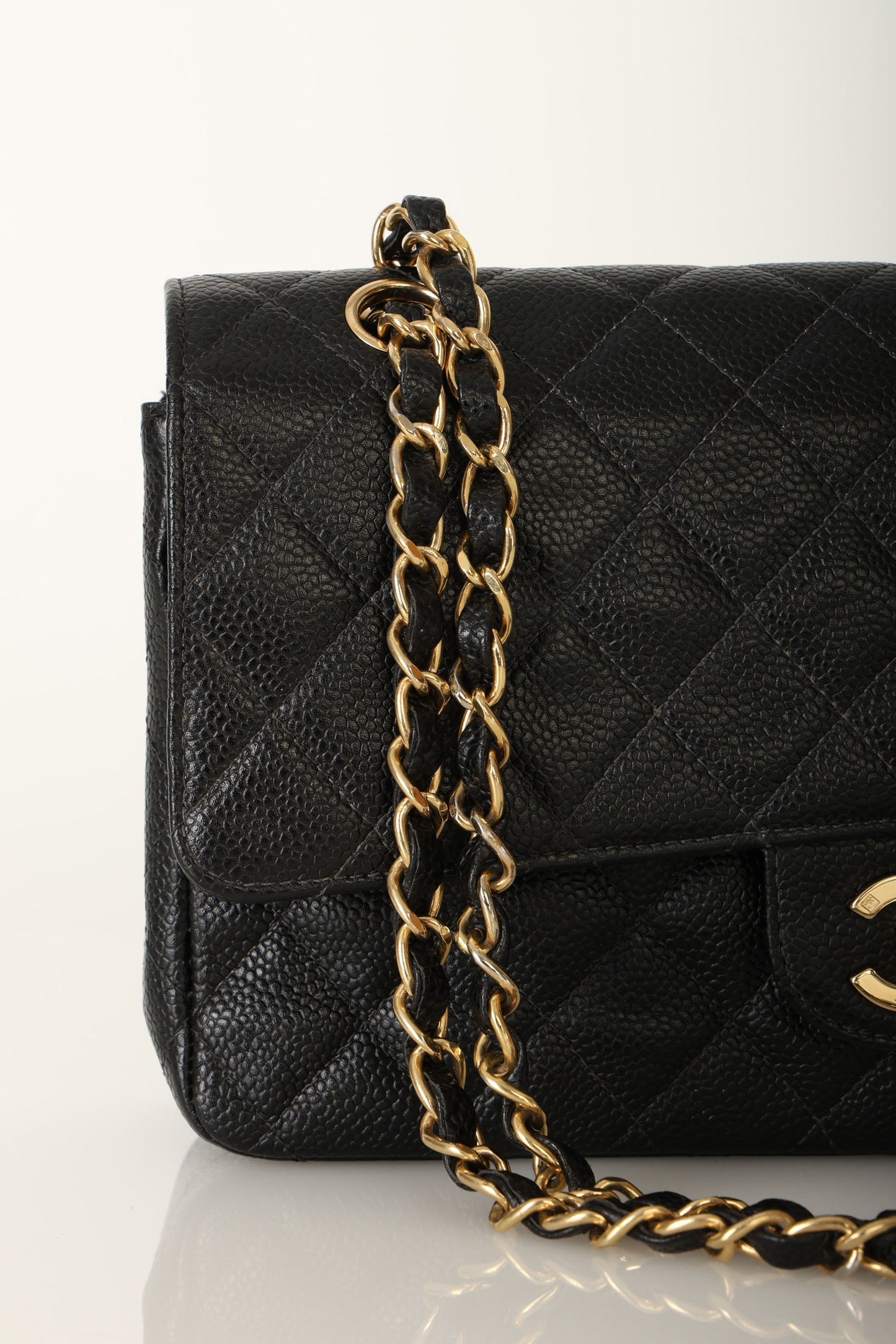 Chanel 2003 Caviar Medium Double Flap