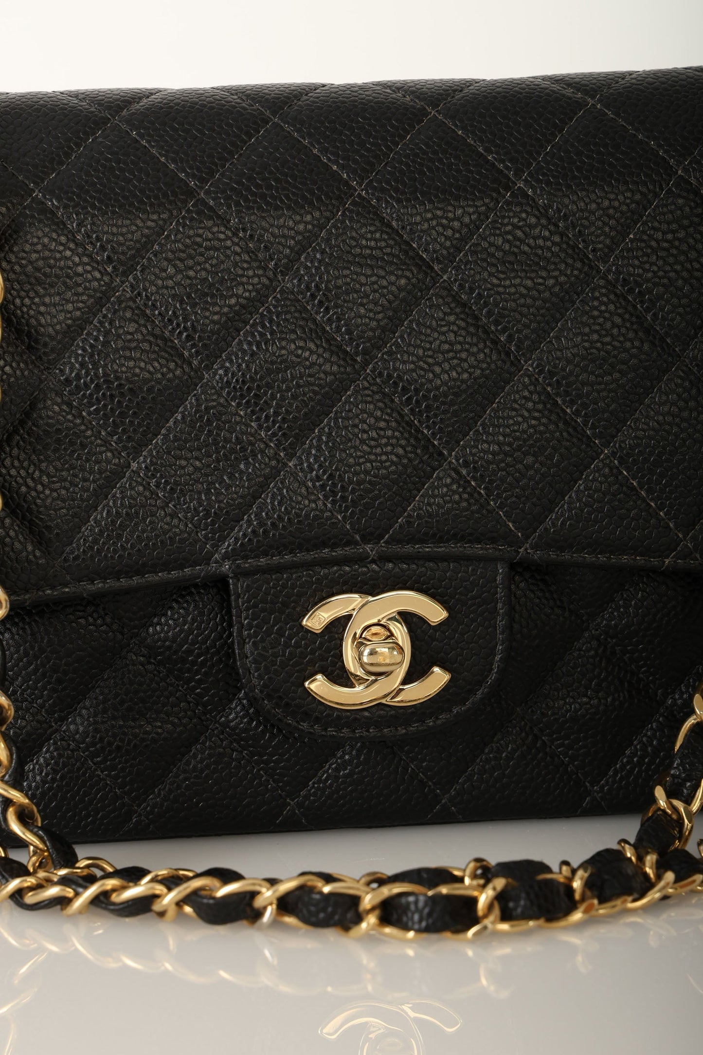 Chanel 2003 Caviar Medium Double Flap