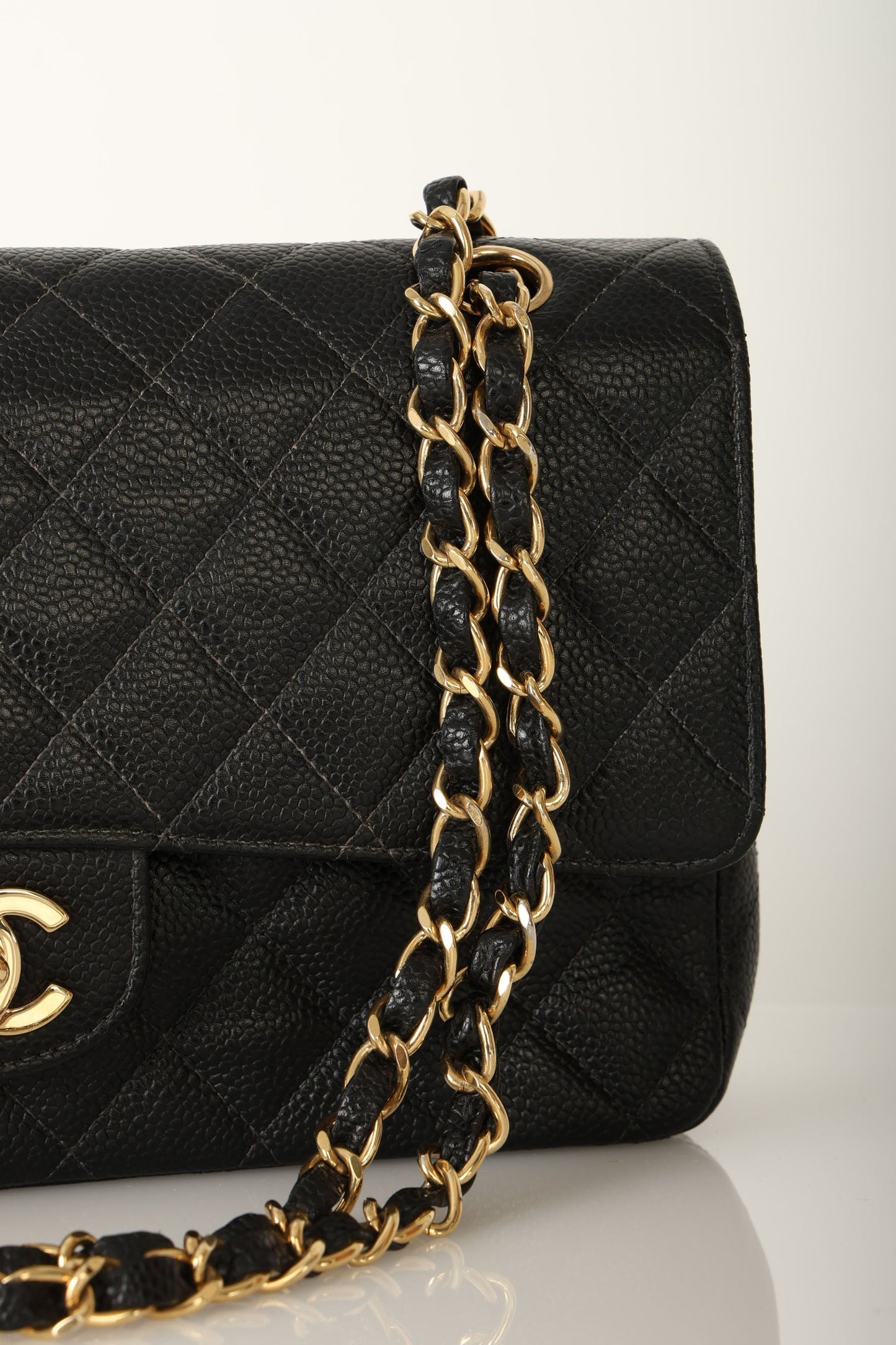 Chanel 2003 Caviar Medium Double Flap