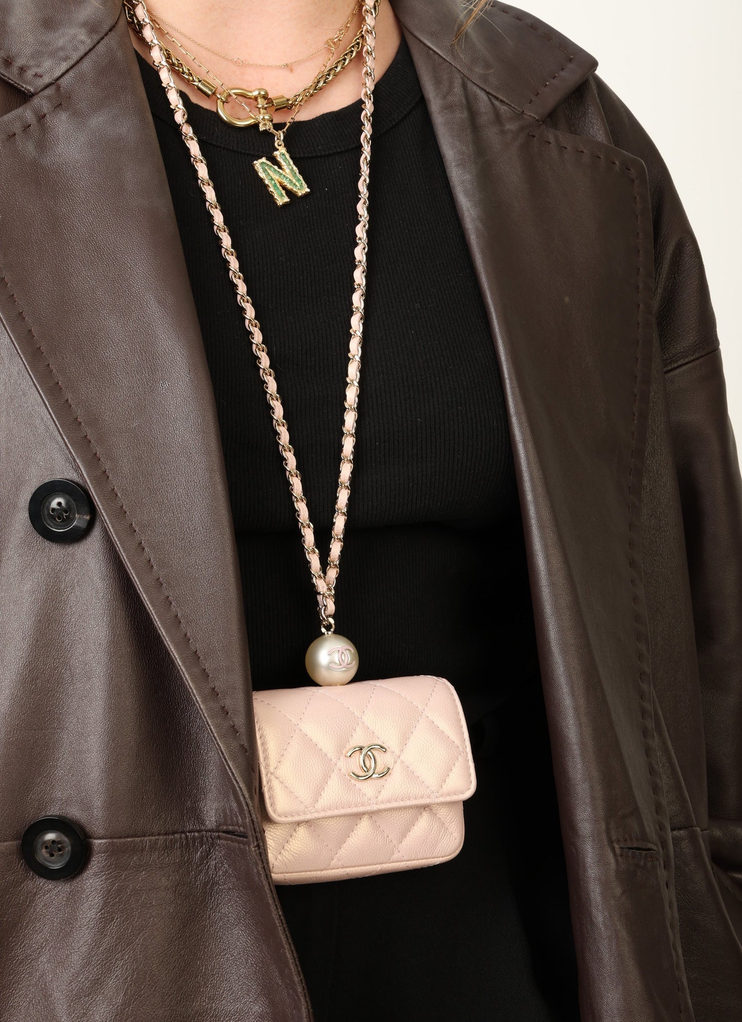 Chanel 2021 Caviar Iridescent Micro Bag