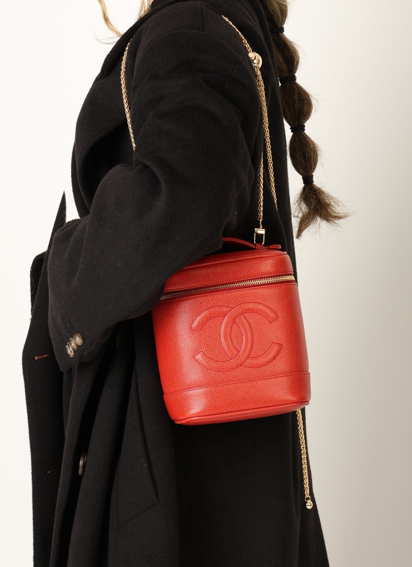 Chanel 1994 Caviar Red Vanity