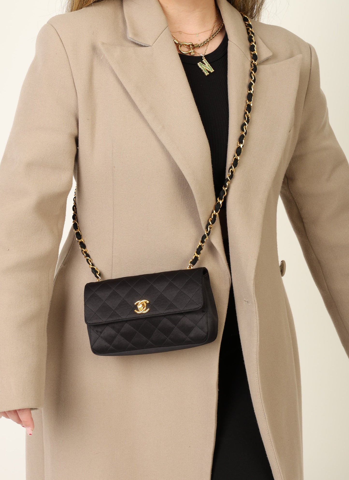 Chanel 1996 Satin Mini Rectangle Flap