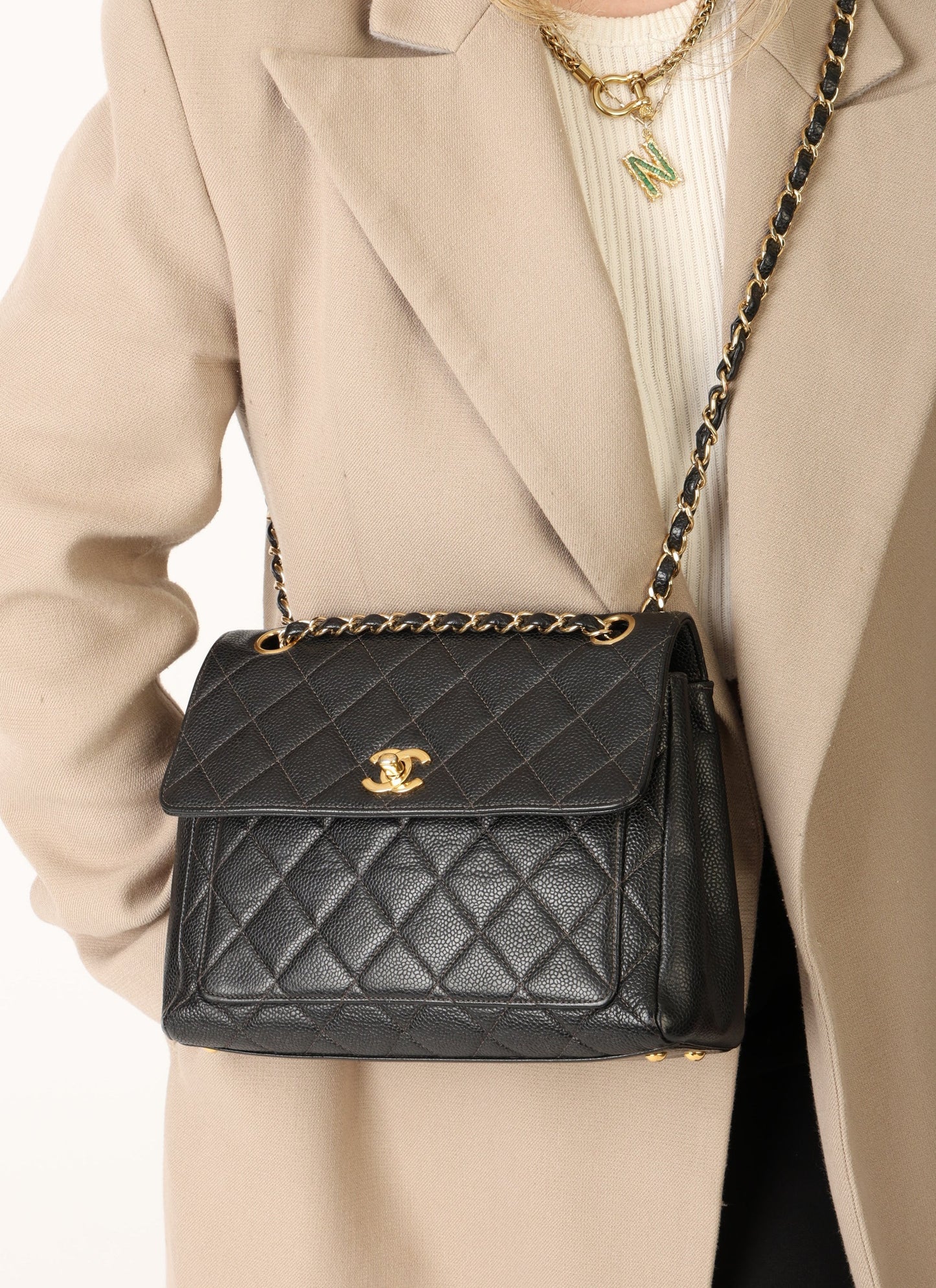 Chanel 2000 Caviar Single Flap