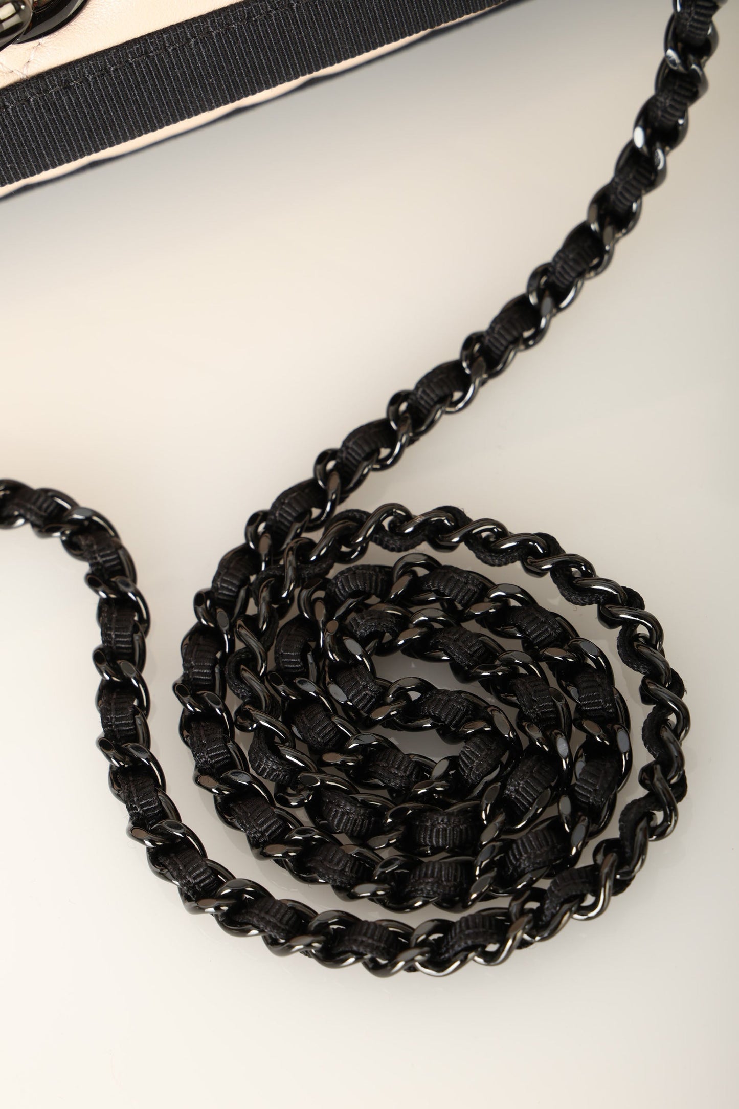 Chanel 2015 Lambskin Grosgrain Flap Bag