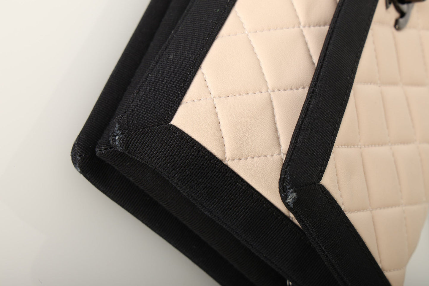 Chanel 2015 Lambskin Grosgrain Flap Bag