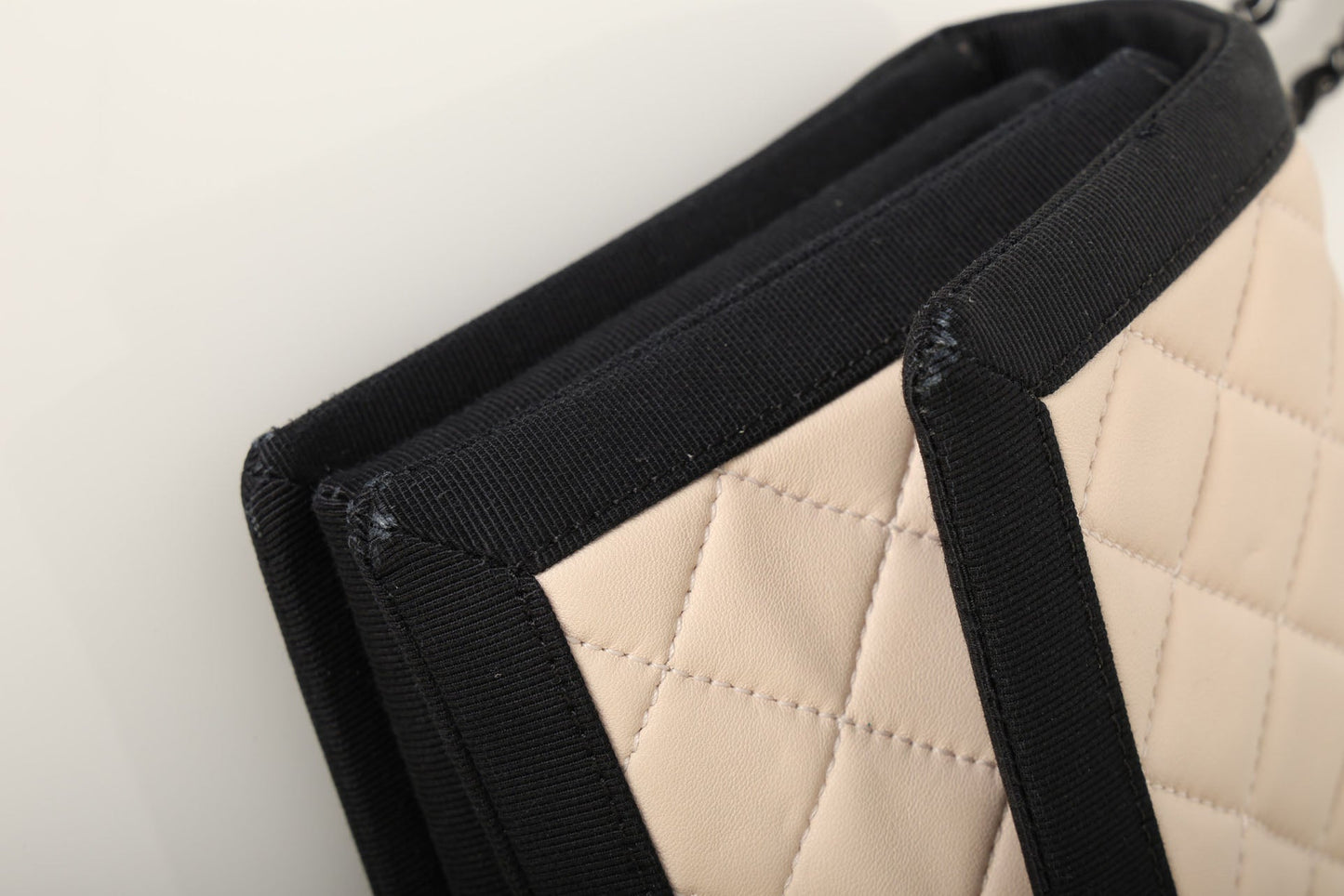 Chanel 2015 Lambskin Grosgrain Flap Bag
