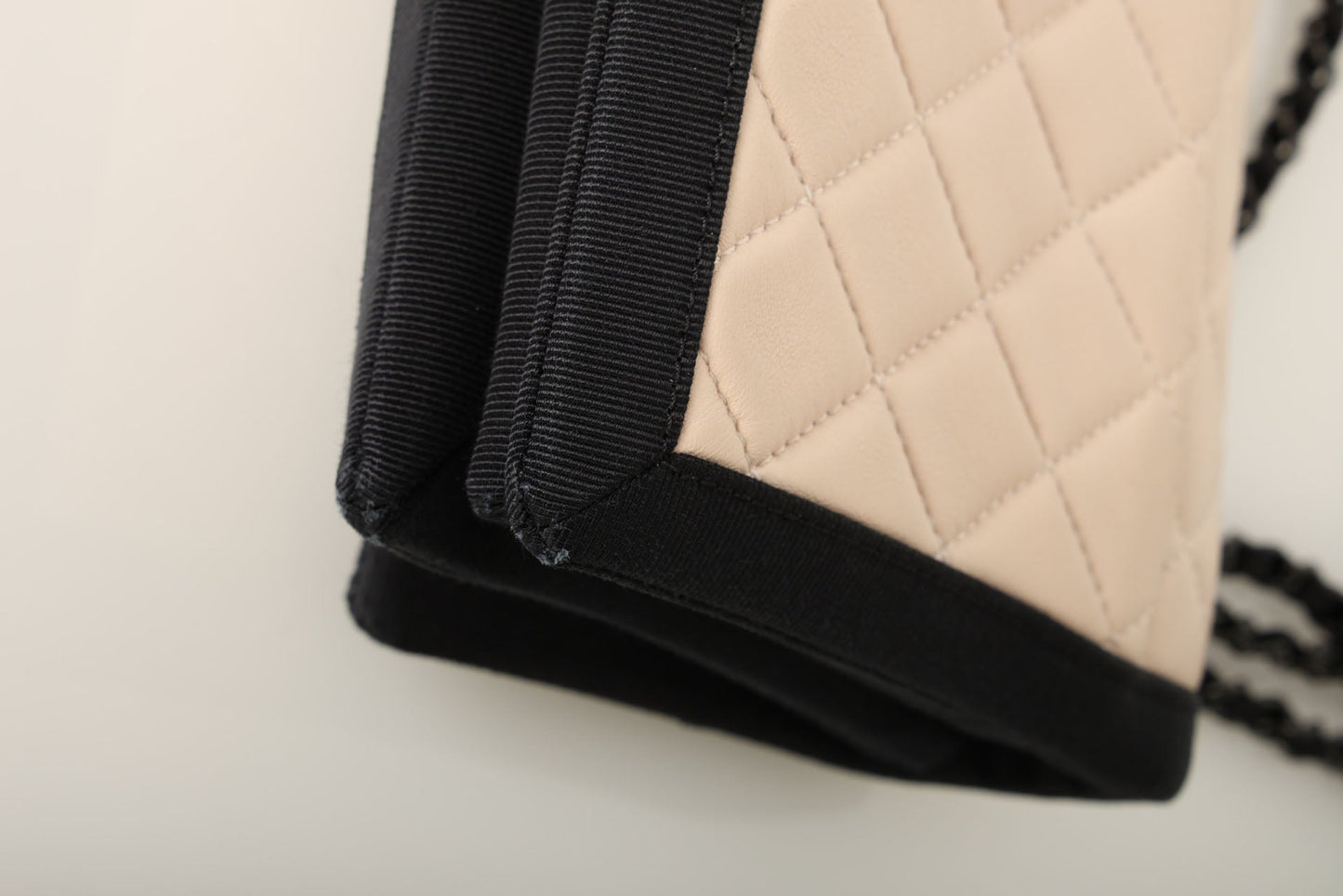 Chanel 2015 Lambskin Grosgrain Flap Bag