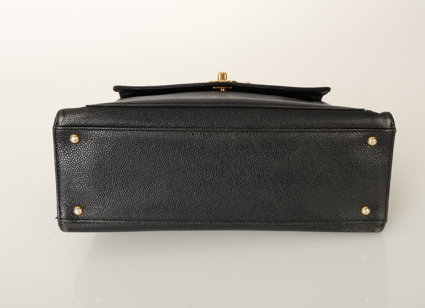 Chanel 1997 Caviar Turnlock Zip Tote