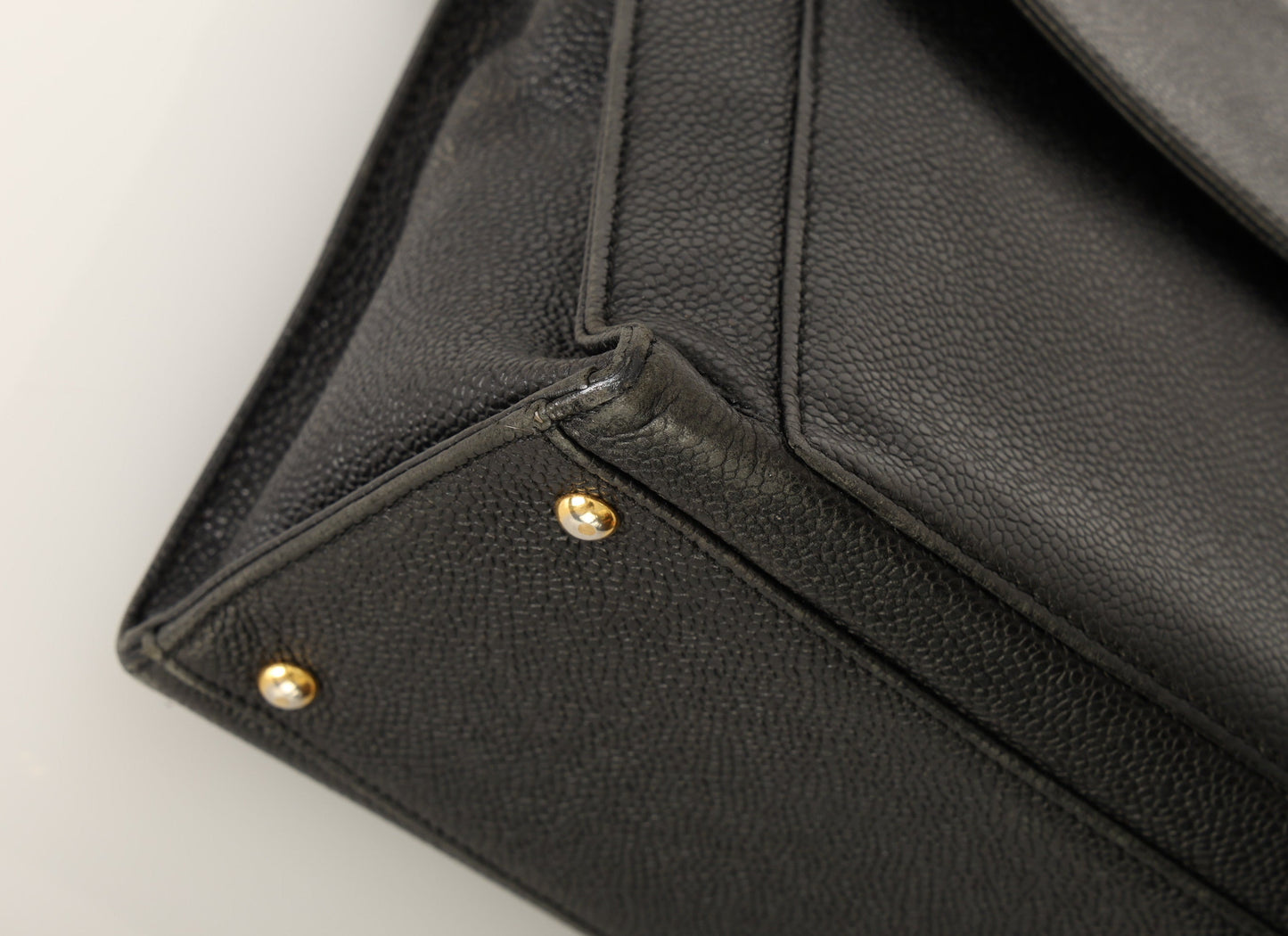 Chanel 1997 Caviar Turnlock Zip Tote