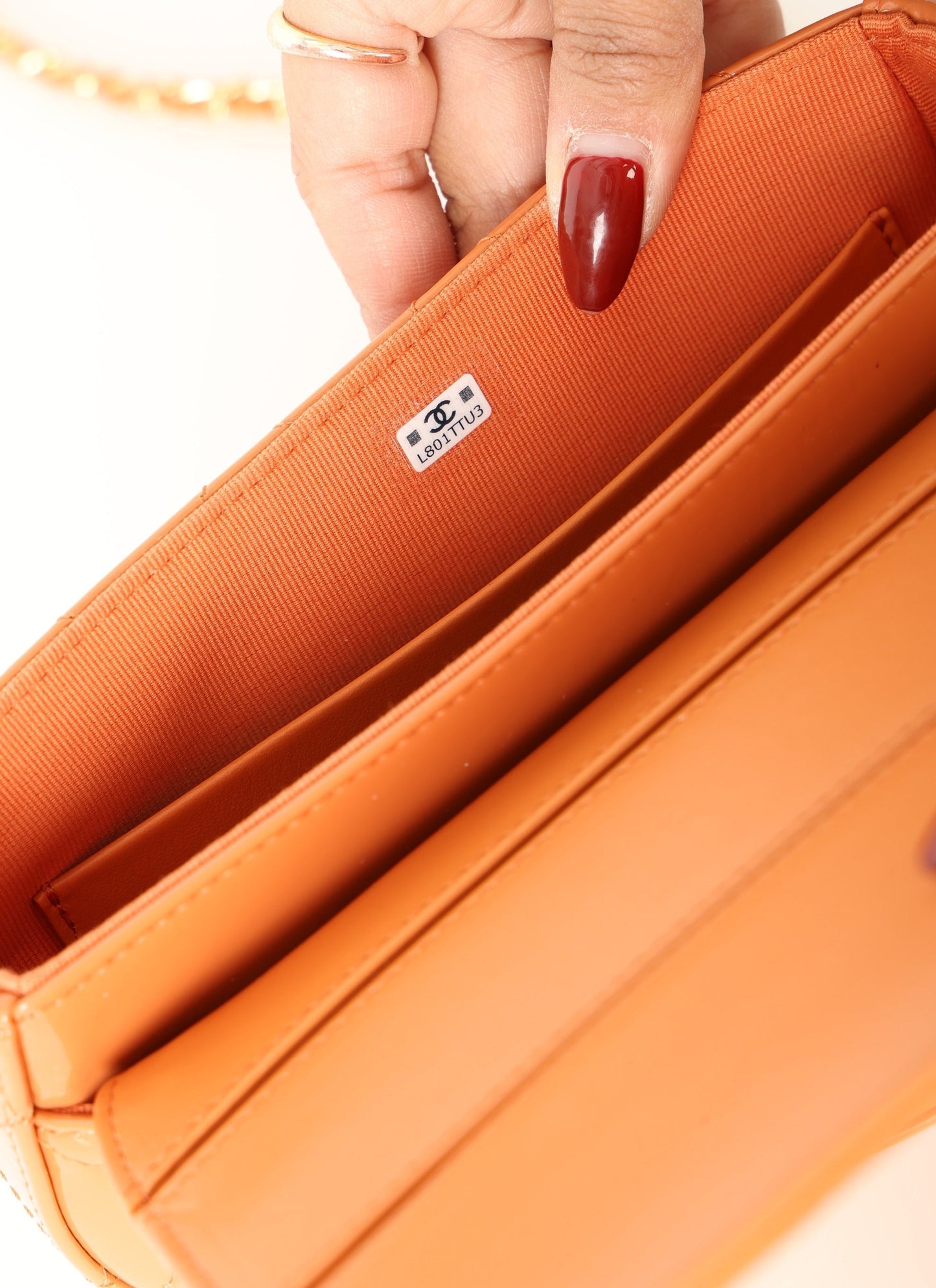 Chanel Patent Mini Top Handle