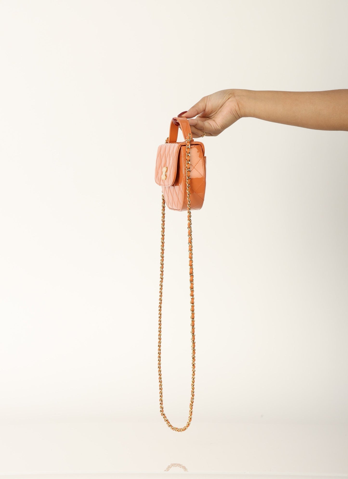 Chanel Patent Mini Top Handle