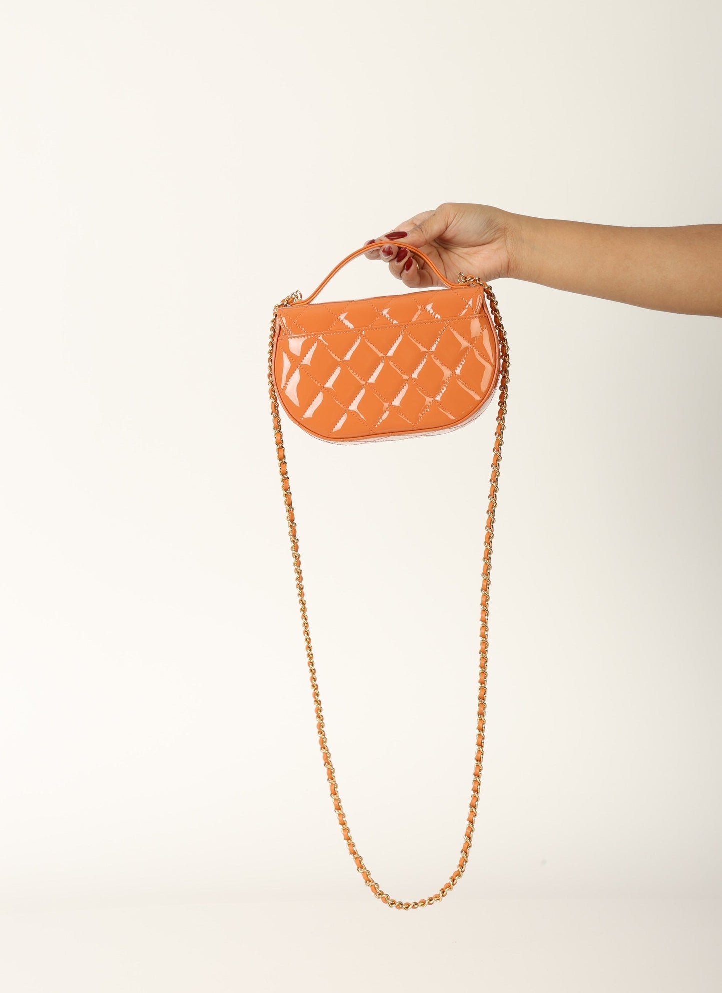 Chanel Patent Mini Top Handle