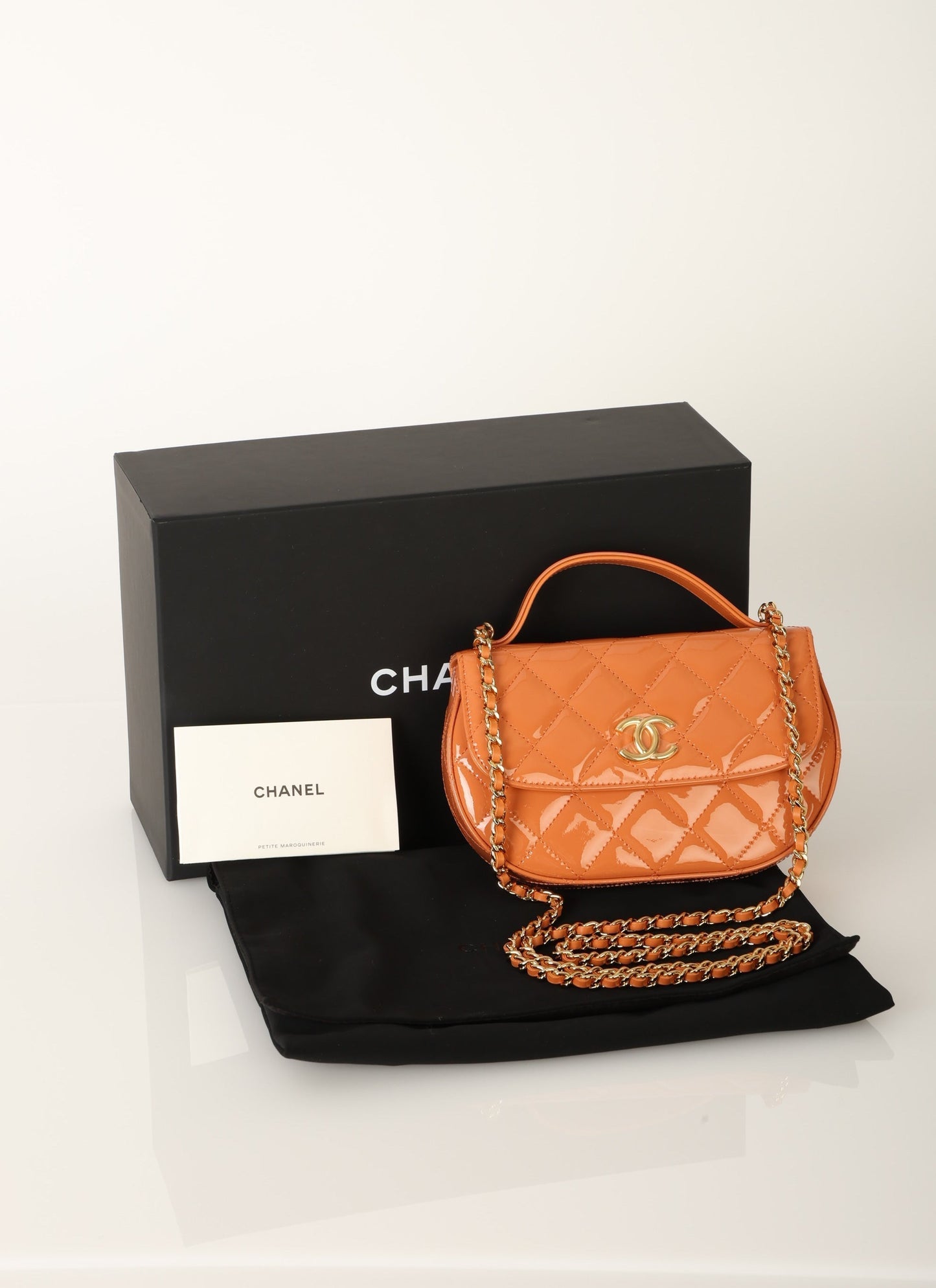 Chanel Patent Mini Top Handle