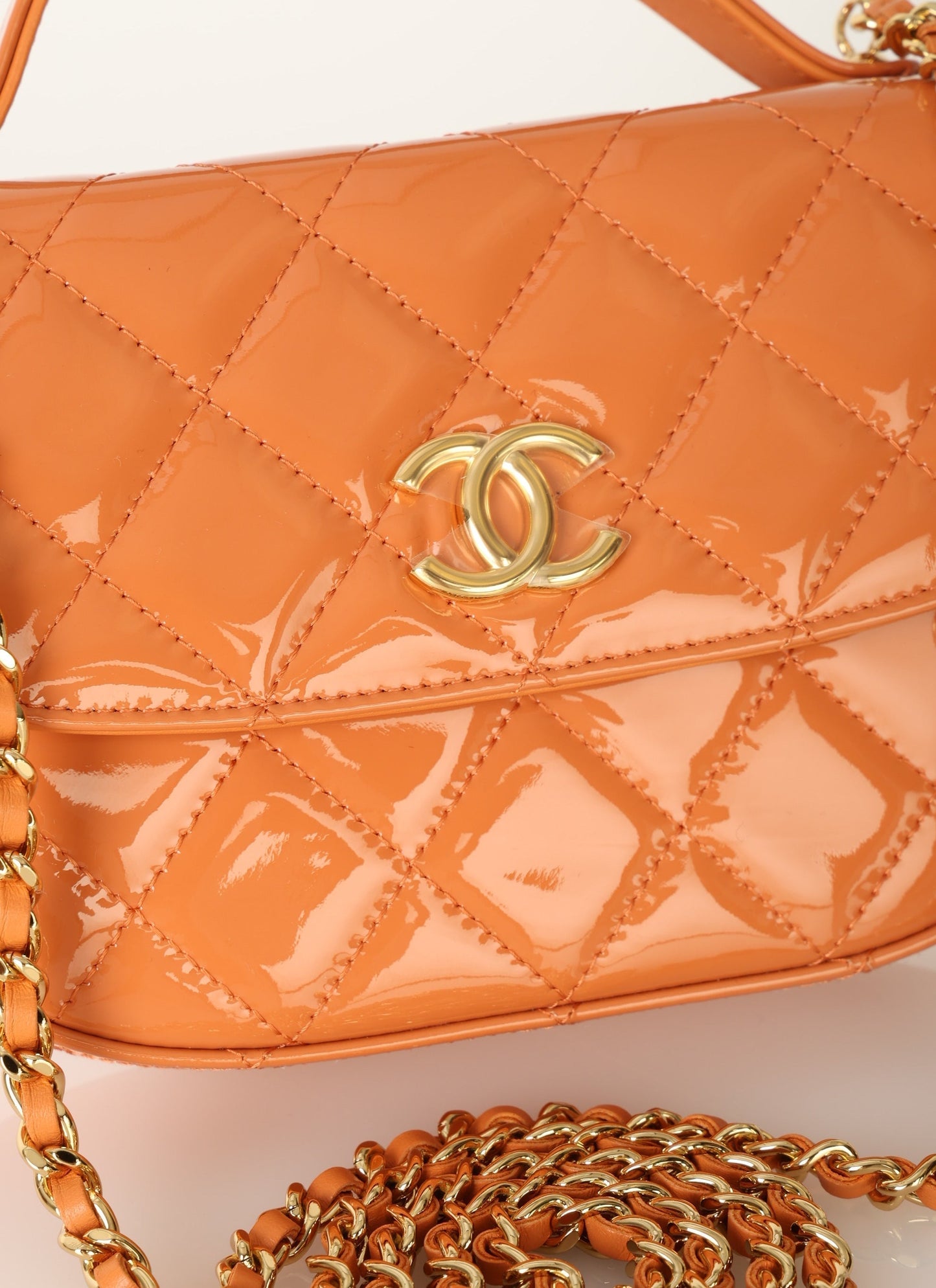 Chanel Patent Mini Top Handle