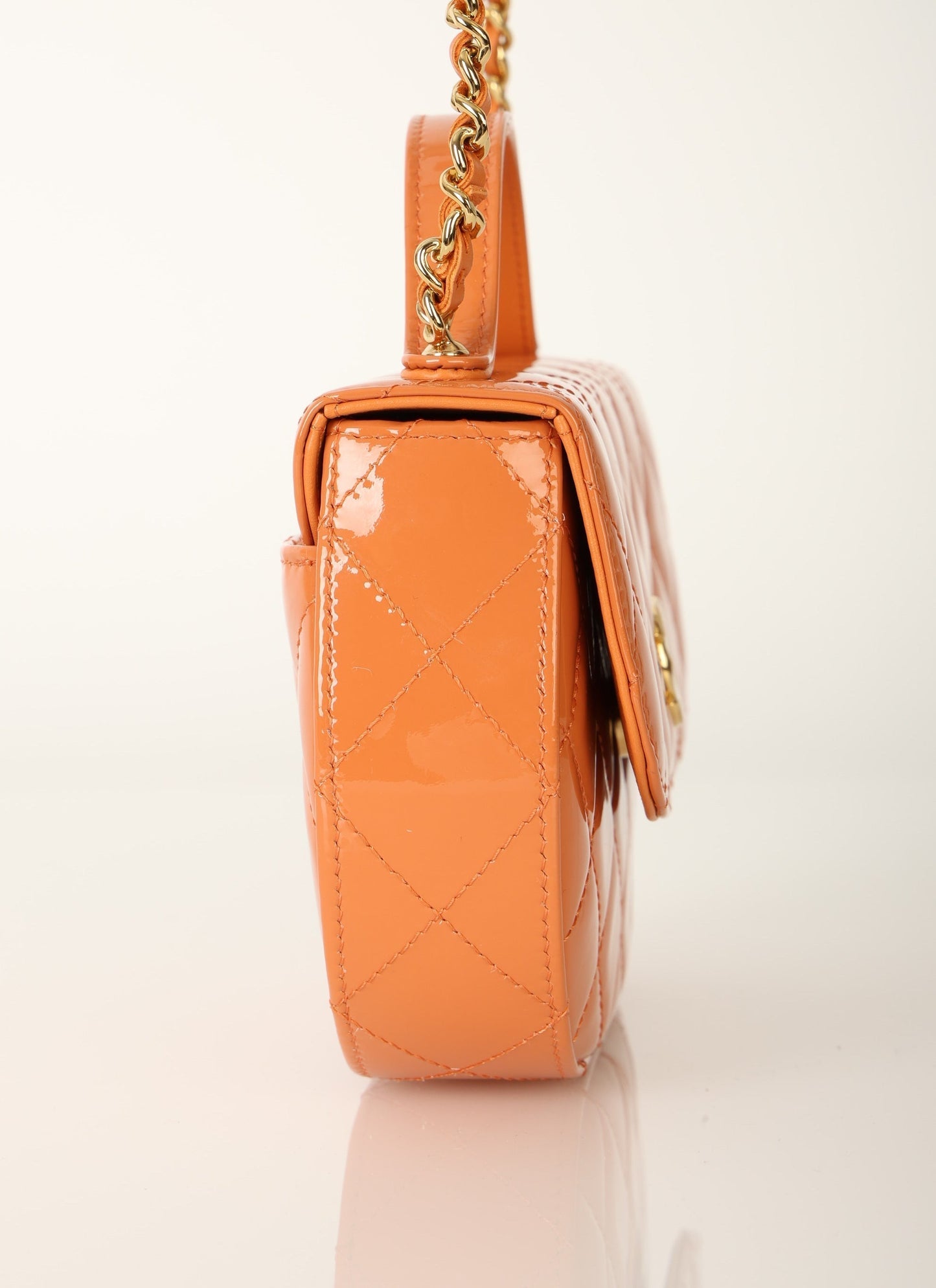 Chanel Patent Mini Top Handle