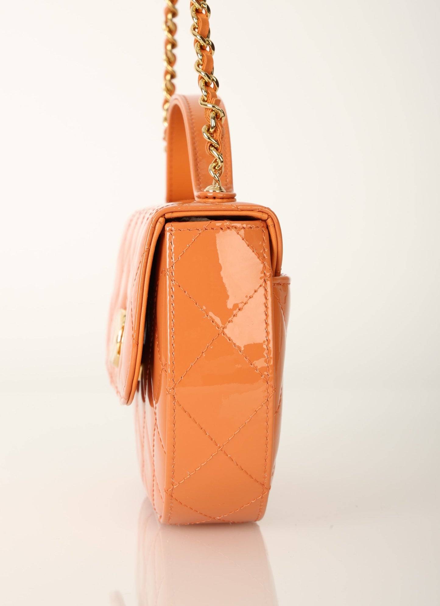 Chanel Patent Mini Top Handle