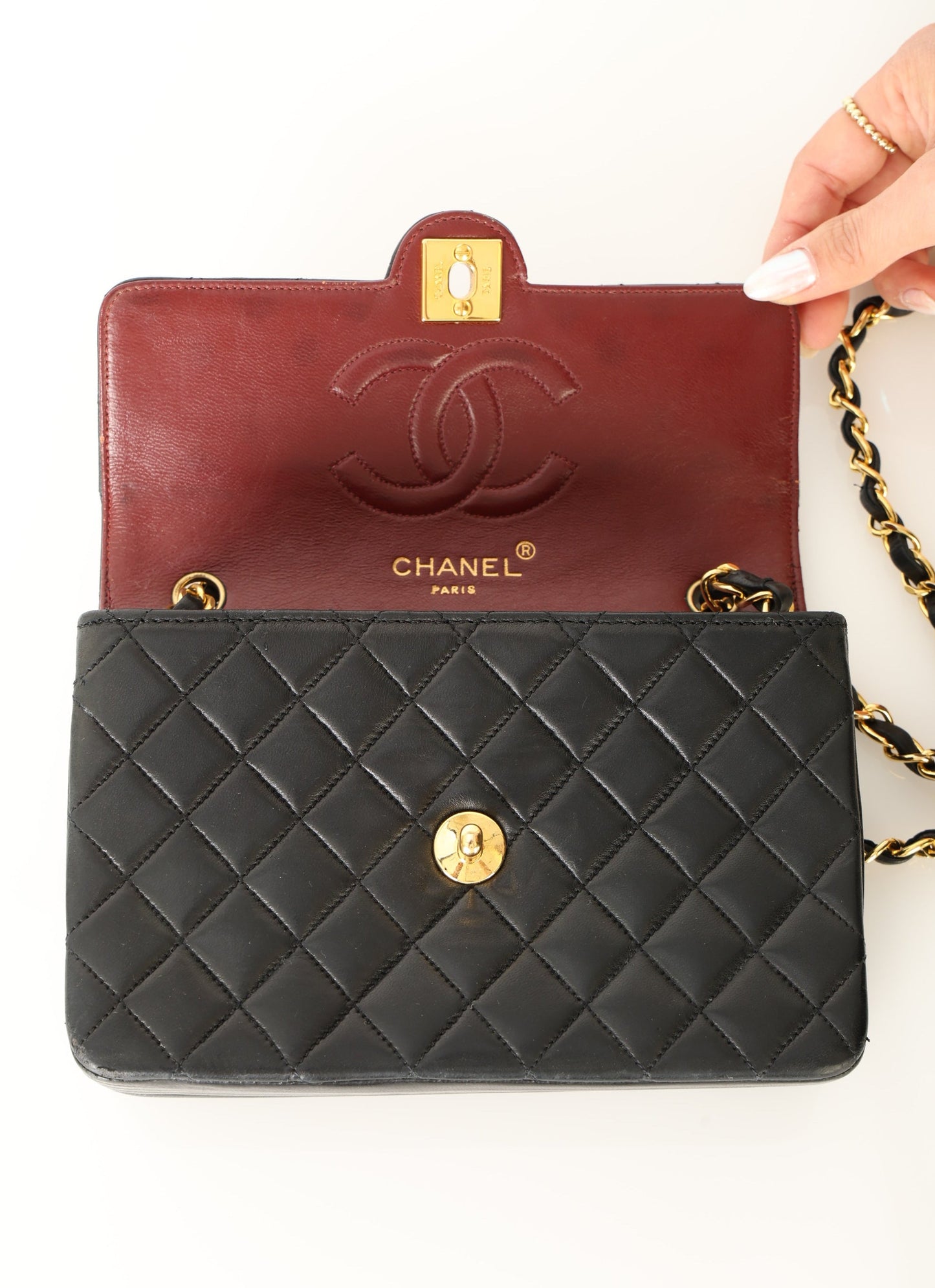 Chanel 1991 Lambskin Mini Single Flap