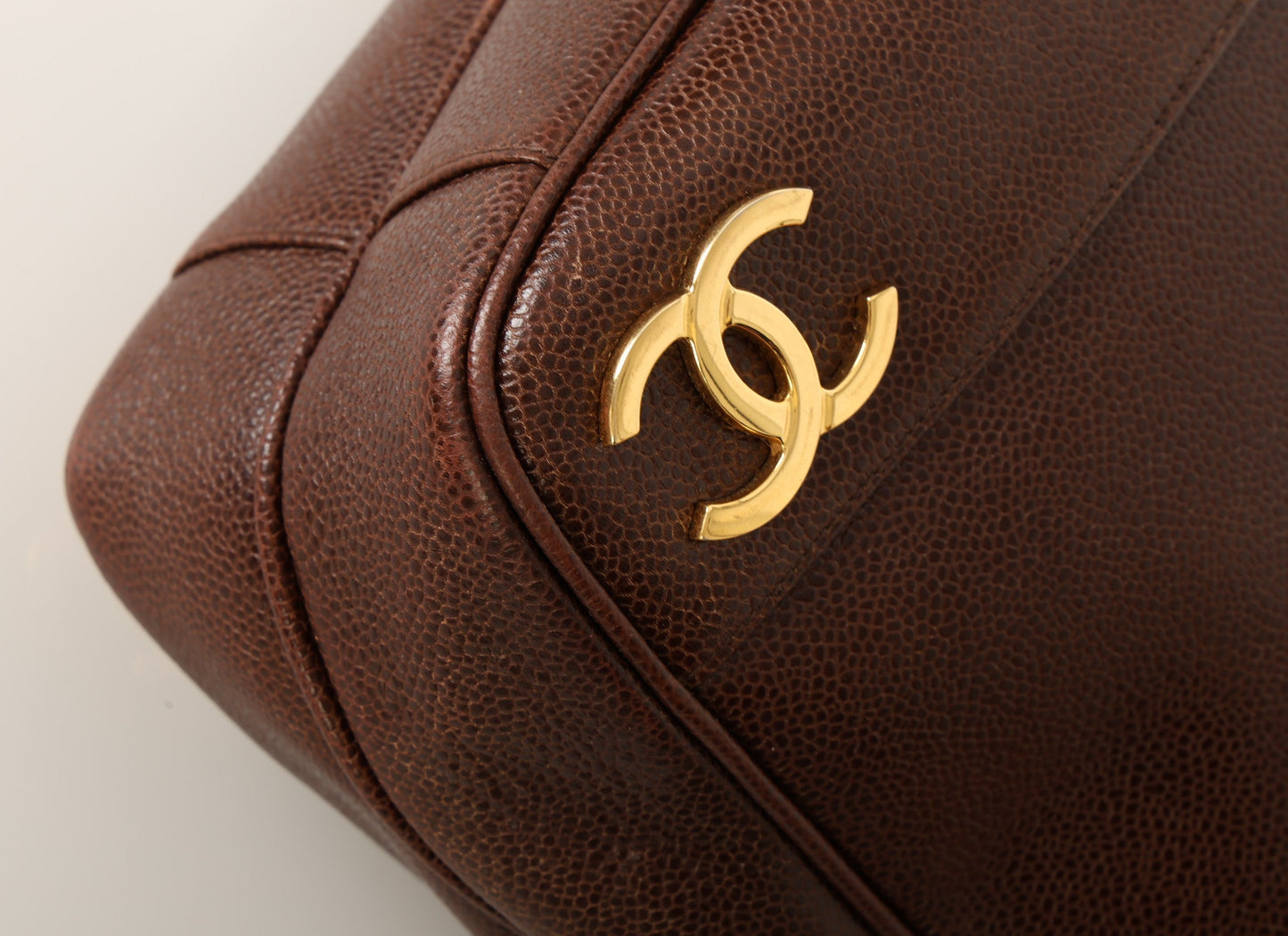 Chanel 1994 Caviar Logo Tote