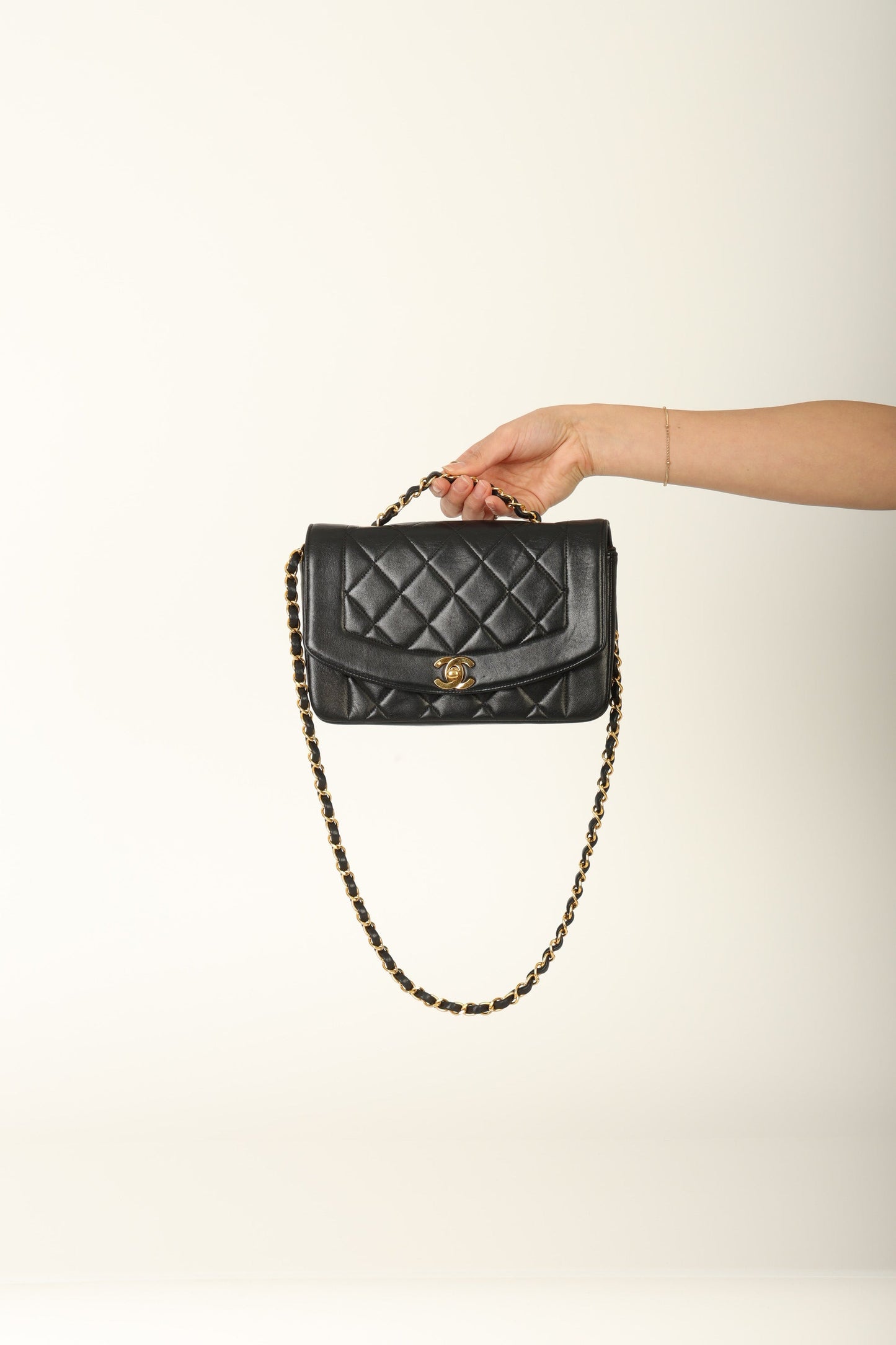 Chanel 1991 Lambskin Small Diana