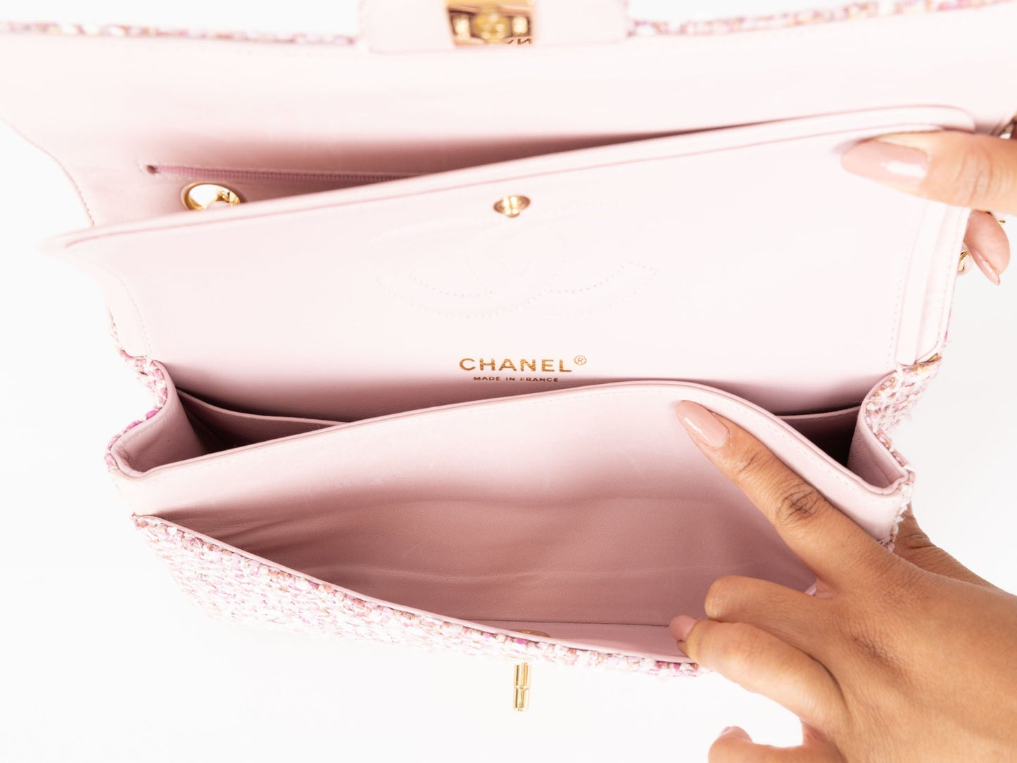 Chanel 2003 Tweed Medium Double Flap