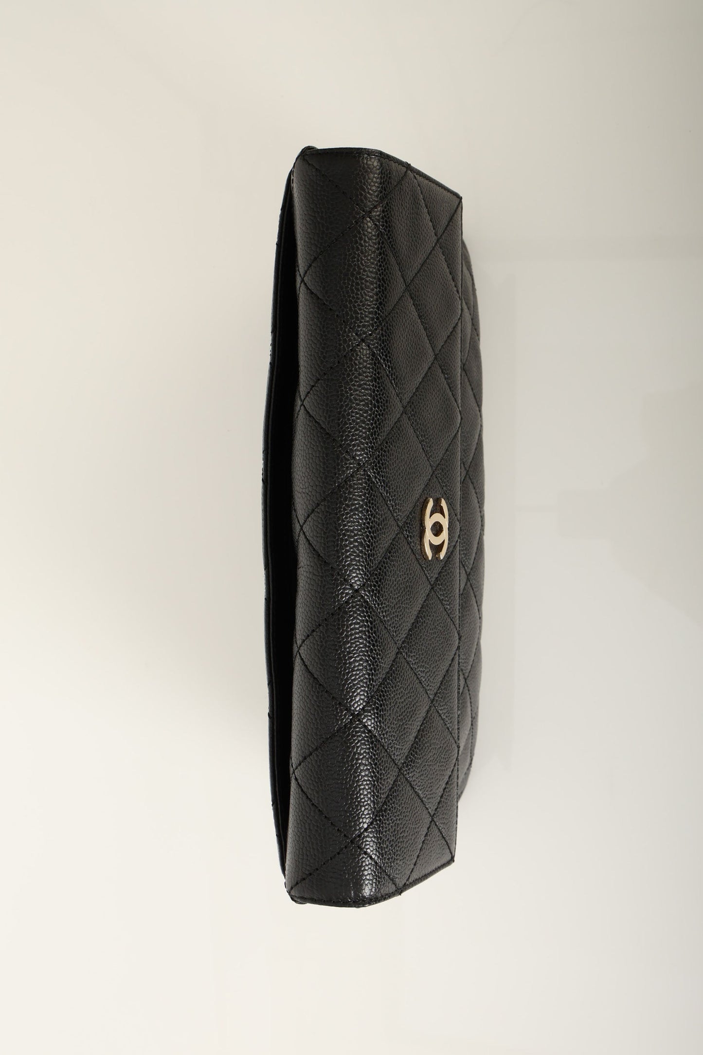 Chanel 2002 Caviar Clutch w/ Chain