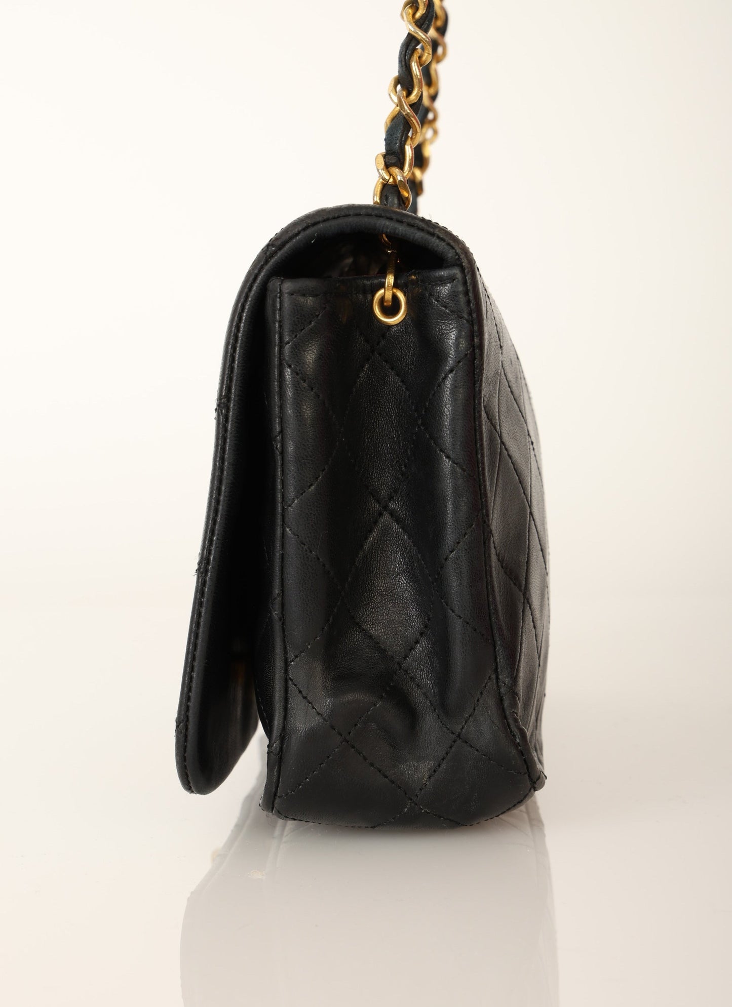 Chanel 1989 Lambskin Turnlock Medium Full Flap