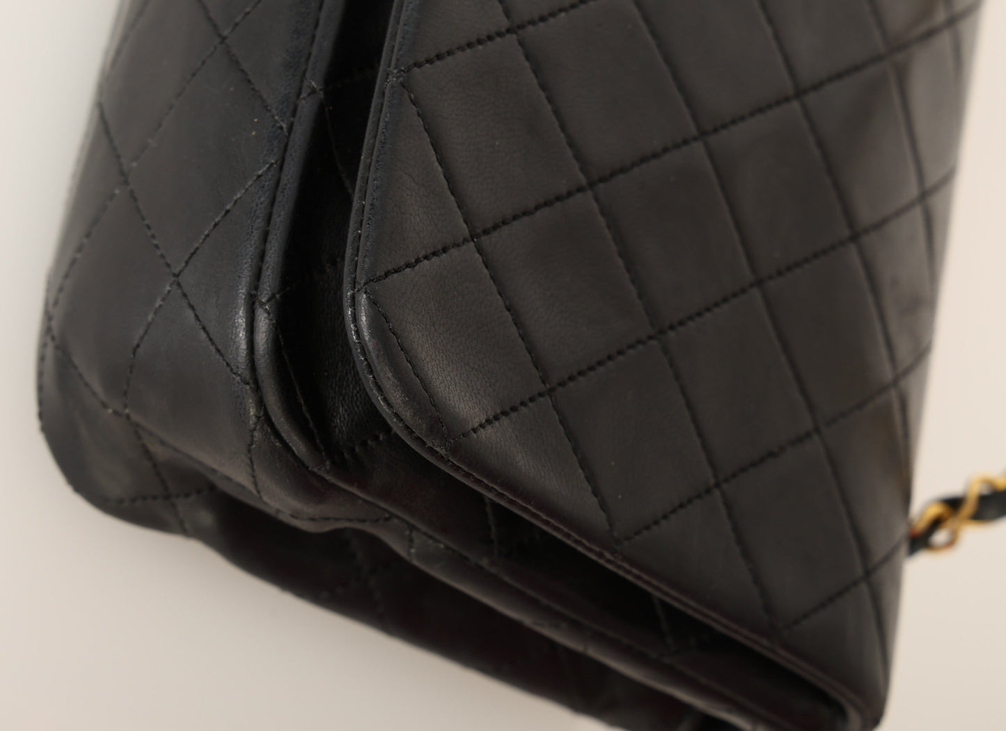 Chanel 1989 Lambskin Turnlock Medium Full Flap