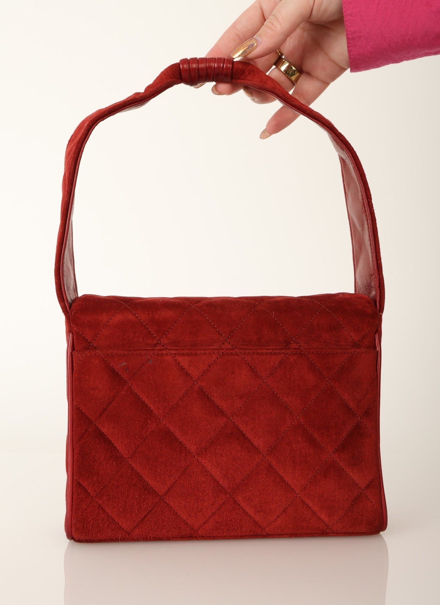 Chanel 1991 Suede Mini Shoulder Bag