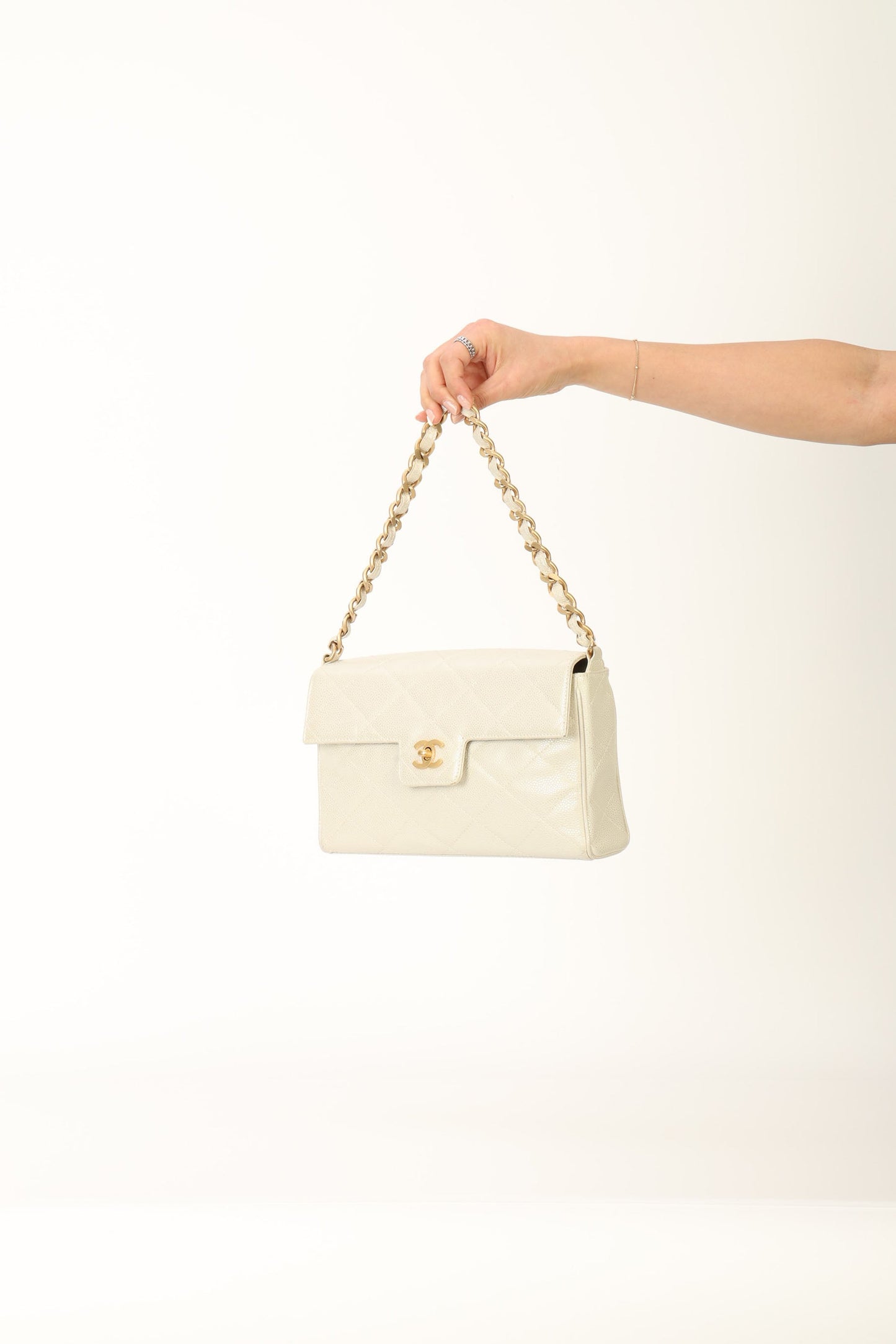 Chanel 2000 Caviar Iridescent Shoulder Bag